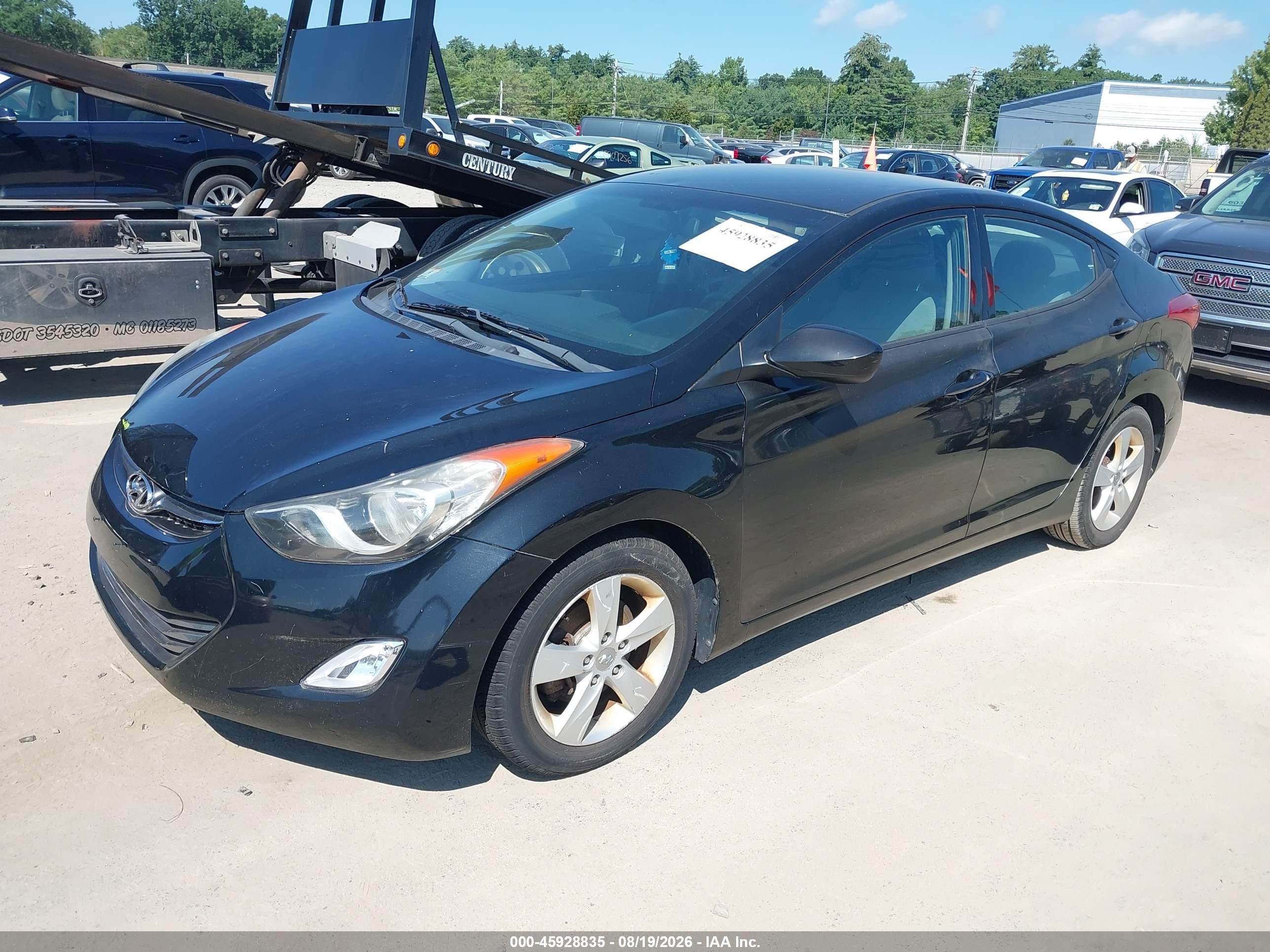 2013 Hyundai Elantra Gls Black vin: 5NPDH4AE5DH321830