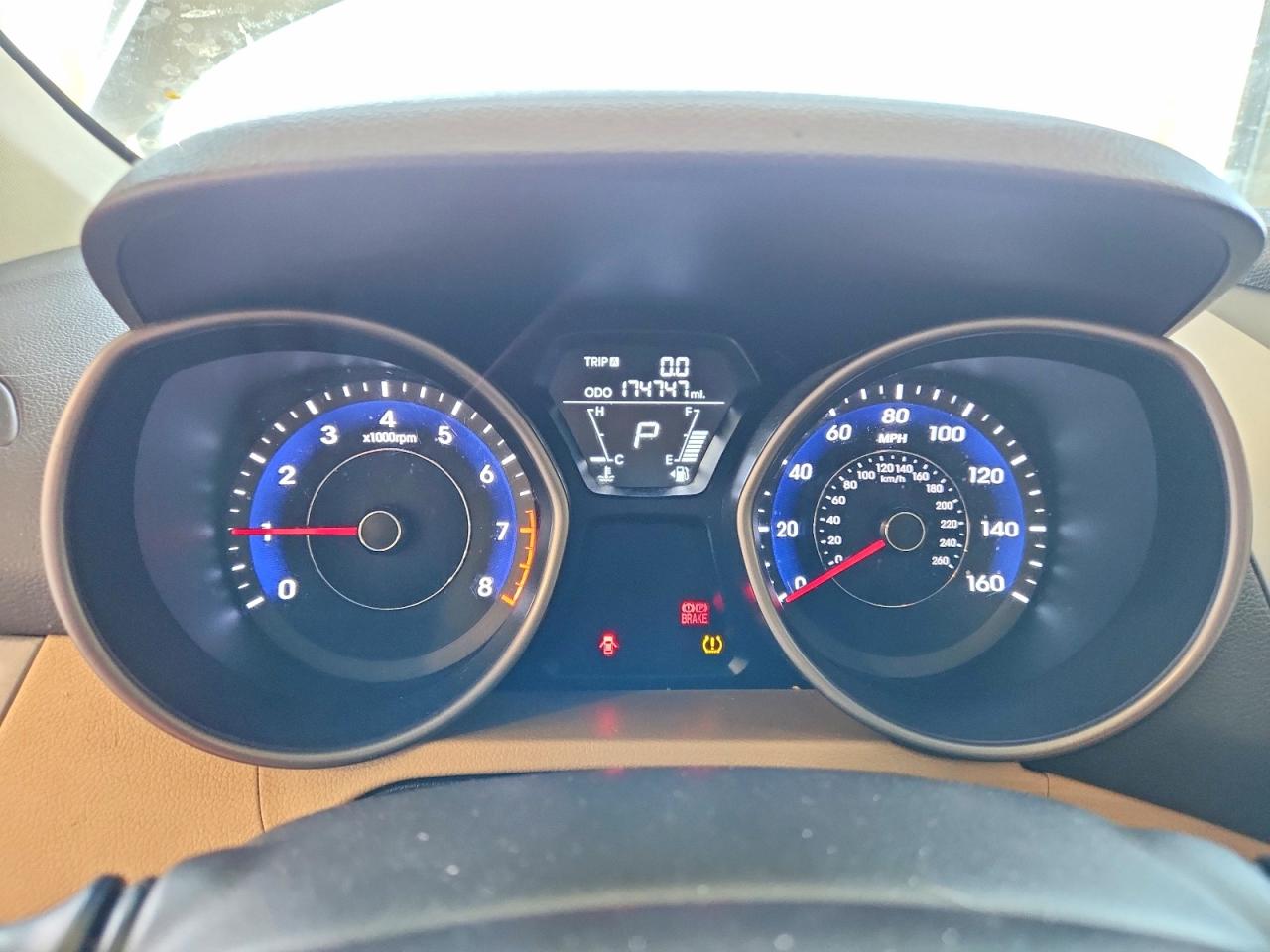 2013 Hyundai Elantra Gls Tan vin: 5NPDH4AE5DH323559