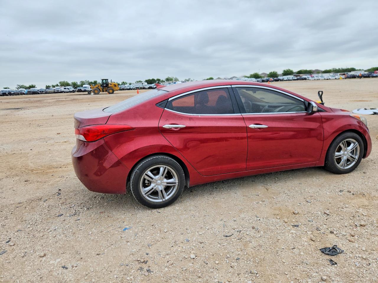 2013 Hyundai Elantra Gls Red vin: 5NPDH4AE5DH323822