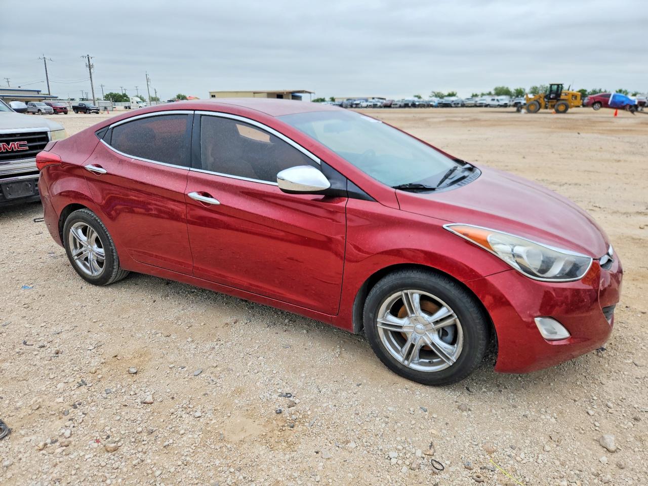 2013 Hyundai Elantra Gls Red vin: 5NPDH4AE5DH323822