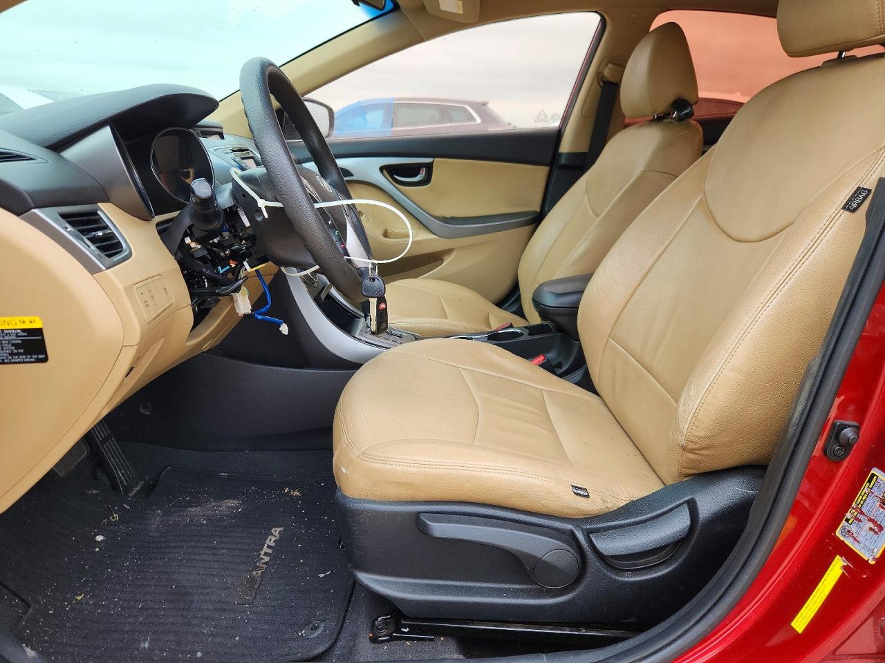 2013 Hyundai Elantra Gls Red vin: 5NPDH4AE5DH323822