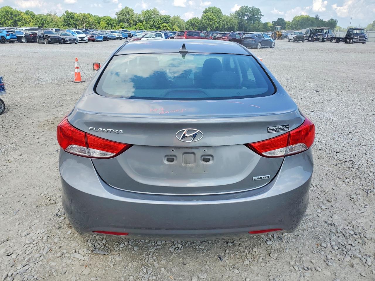2013 Hyundai Elantra Limited Gray vin: 5NPDH4AE5DH327918
