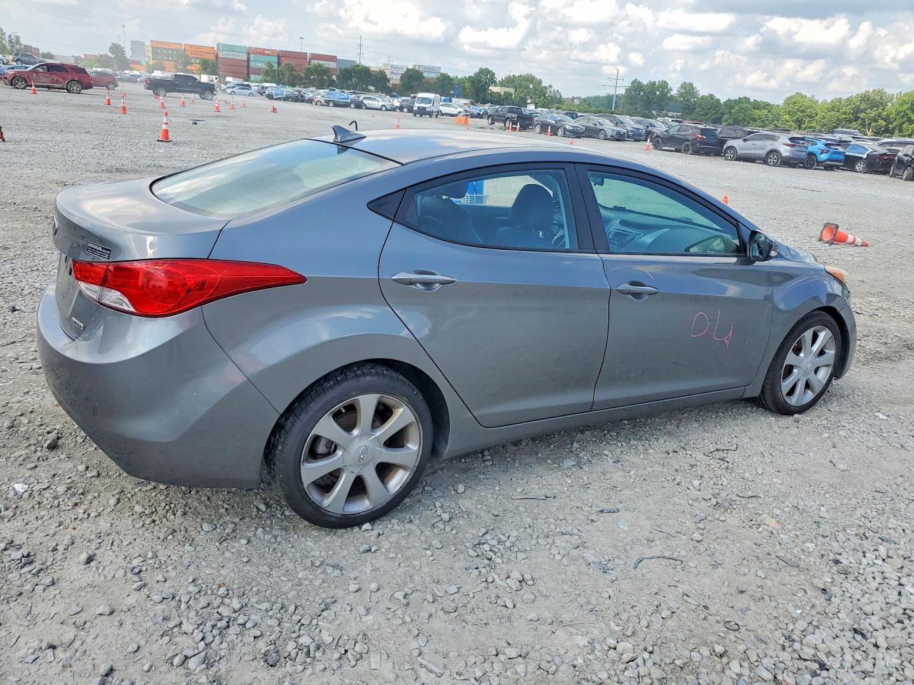2013 Hyundai Elantra Limited Gray vin: 5NPDH4AE5DH327918