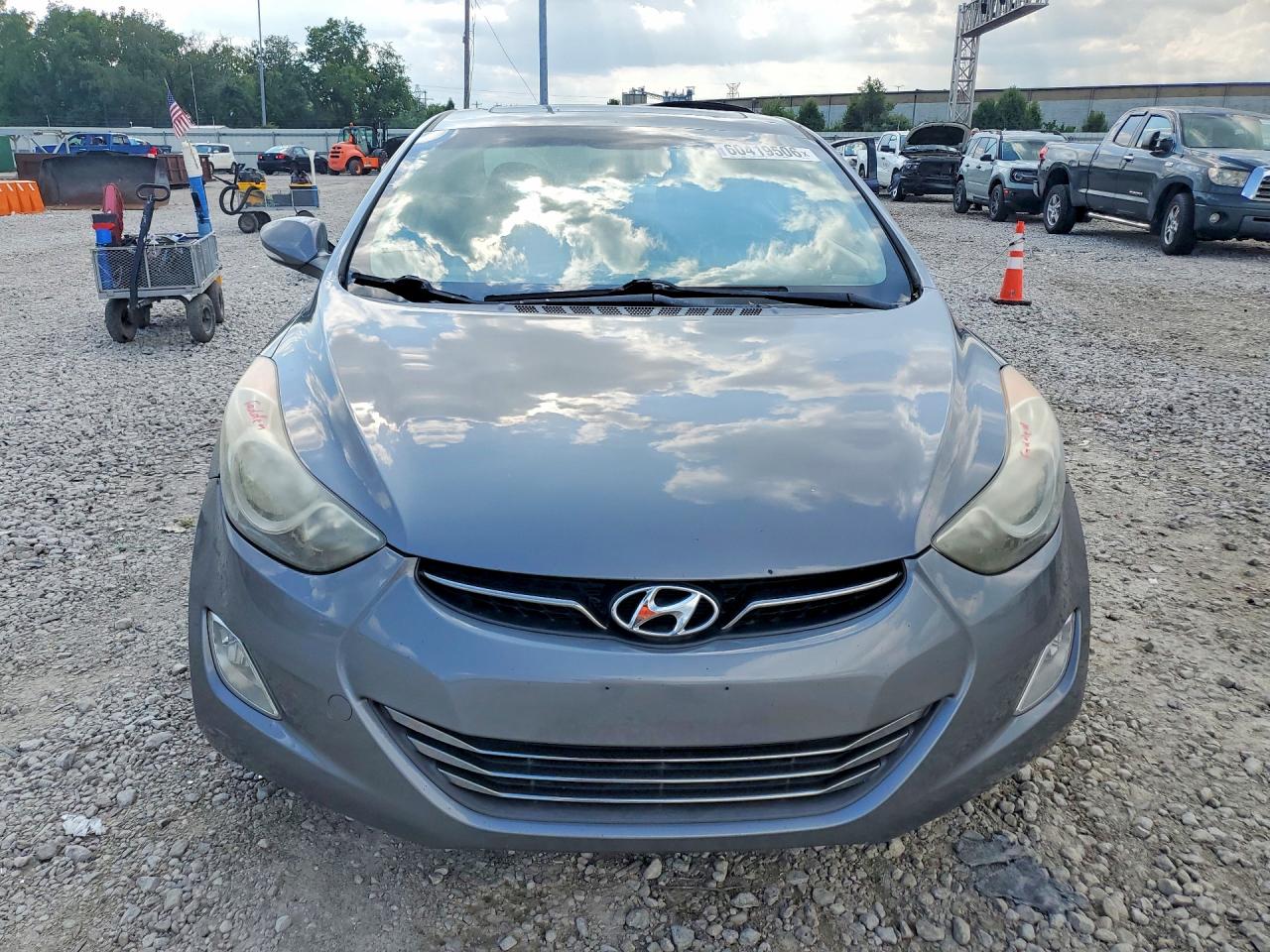 2013 Hyundai Elantra Limited Gray vin: 5NPDH4AE5DH327918