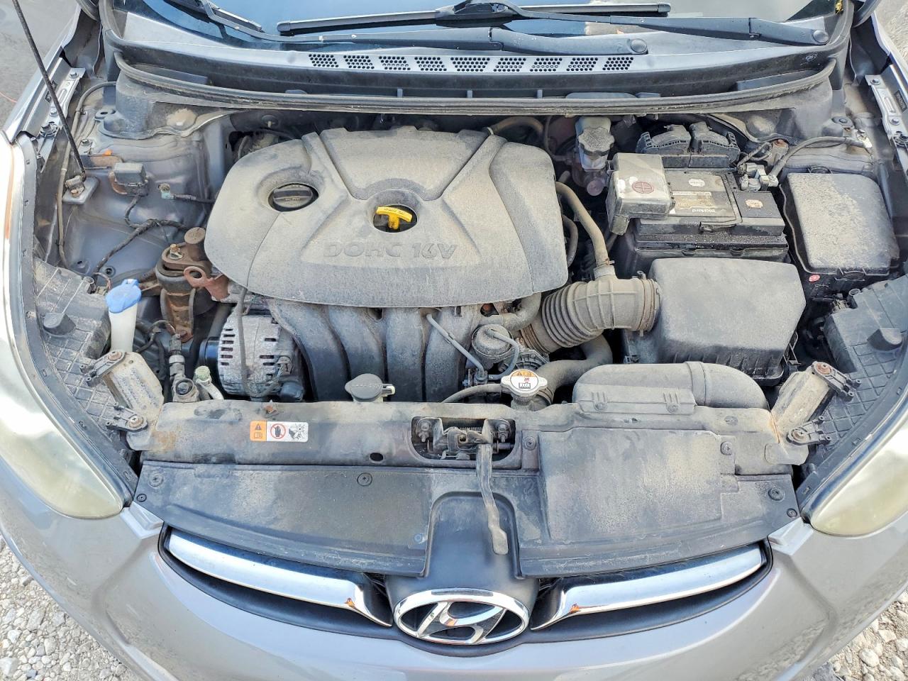 2013 Hyundai Elantra Limited Gray vin: 5NPDH4AE5DH327918