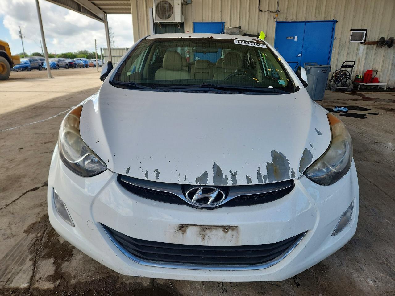 2013 Hyundai Elantra Gls White vin: 5NPDH4AE5DH329796
