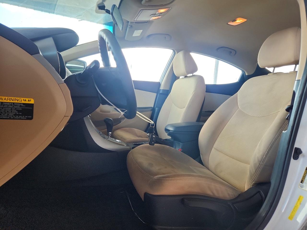 2013 Hyundai Elantra Gls White vin: 5NPDH4AE5DH329796