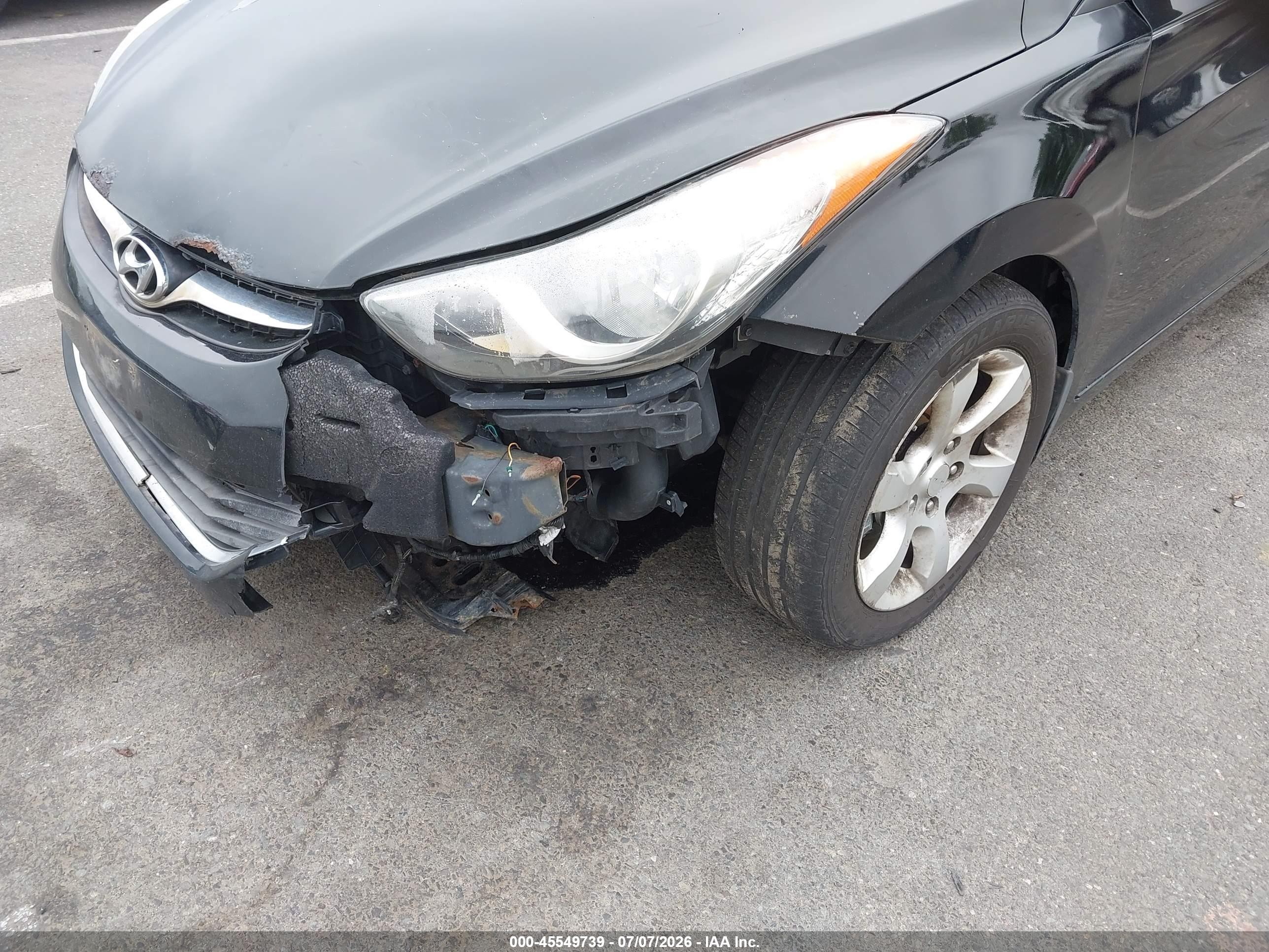 2013 Hyundai Elantra Gls Black vin: 5NPDH4AE5DH331497