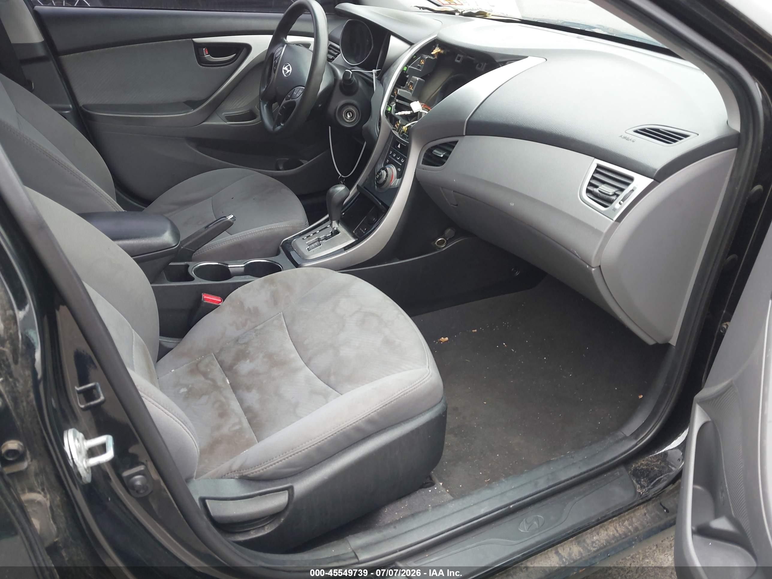 2013 Hyundai Elantra Gls Black vin: 5NPDH4AE5DH331497