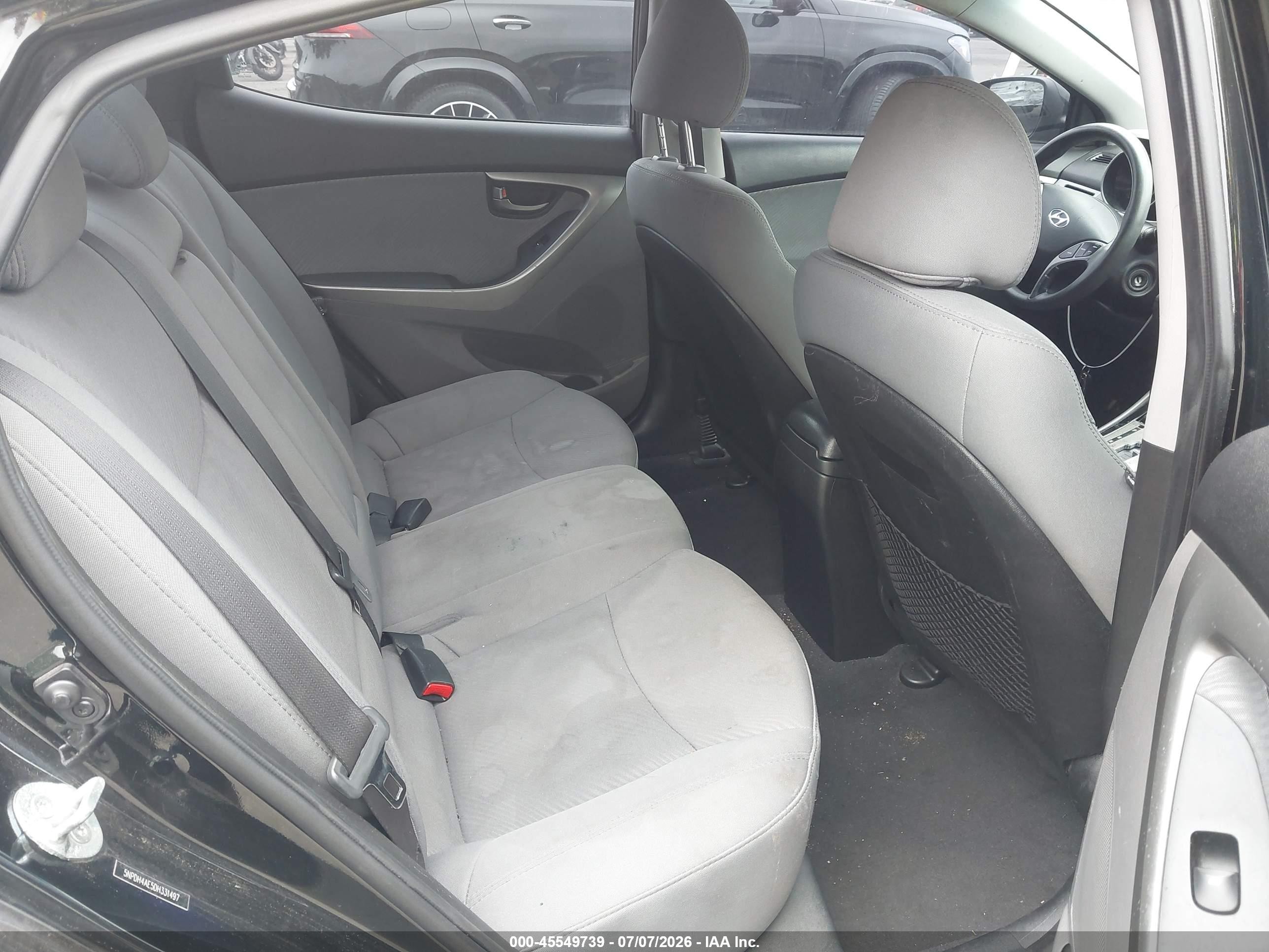 2013 Hyundai Elantra Gls Black vin: 5NPDH4AE5DH331497