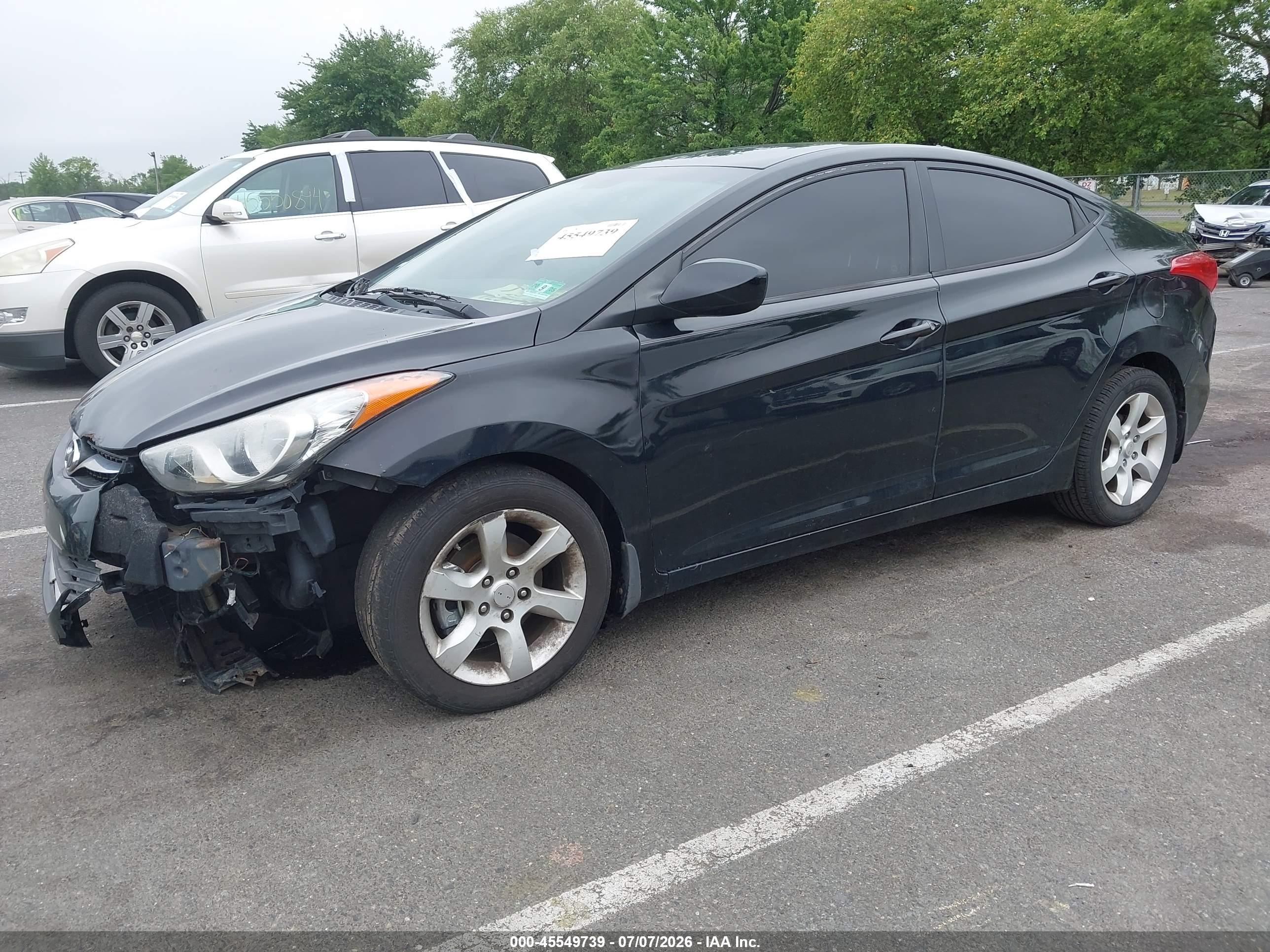 2013 Hyundai Elantra Gls Black vin: 5NPDH4AE5DH331497
