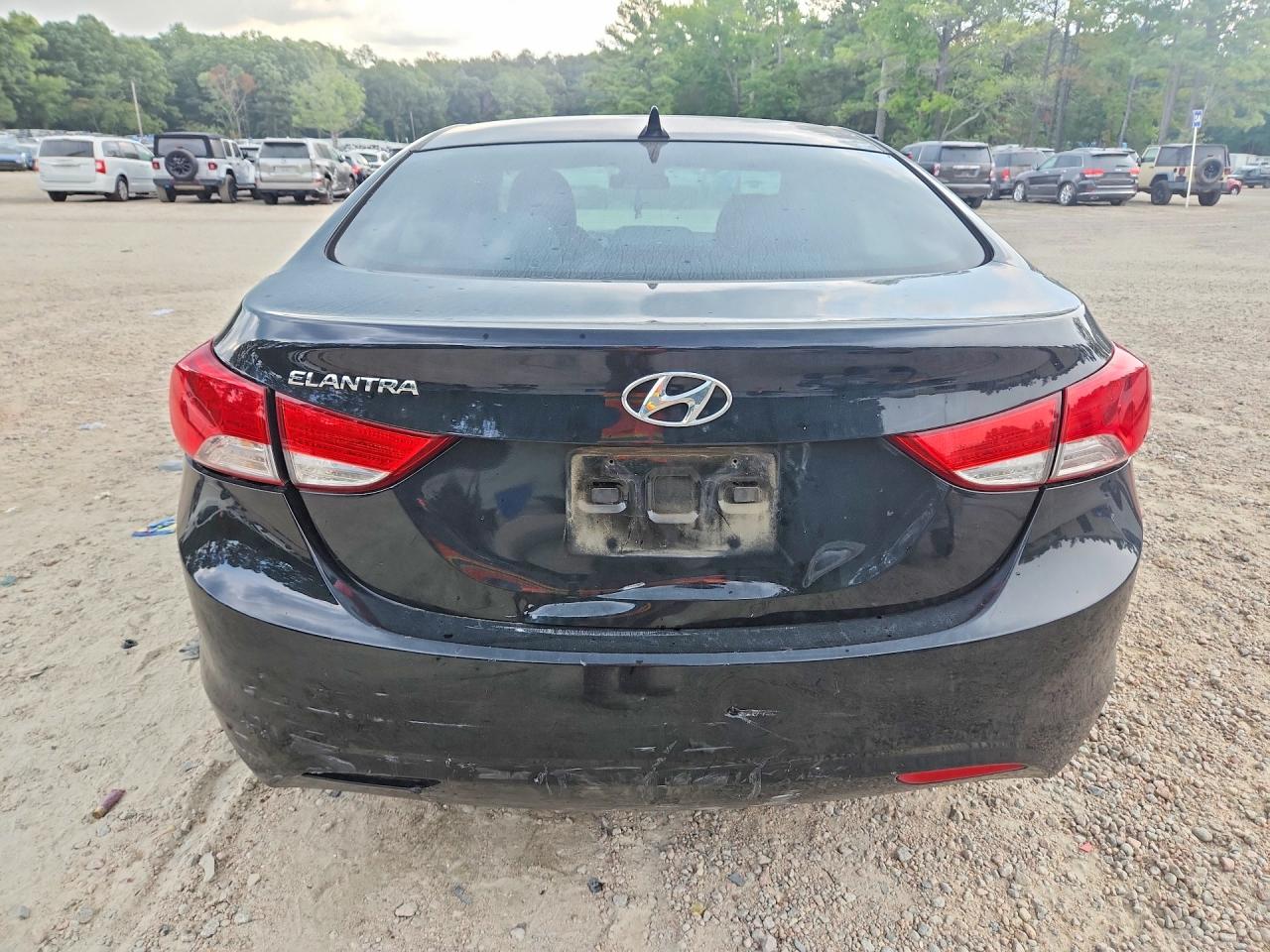2013 Hyundai Elantra Gls Black vin: 5NPDH4AE5DH333024