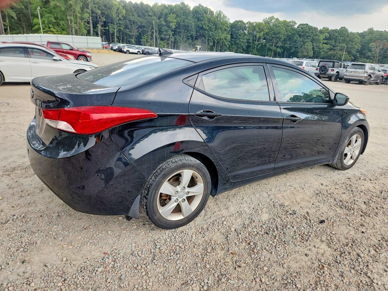2013 Hyundai Elantra Gls Black vin: 5NPDH4AE5DH333024