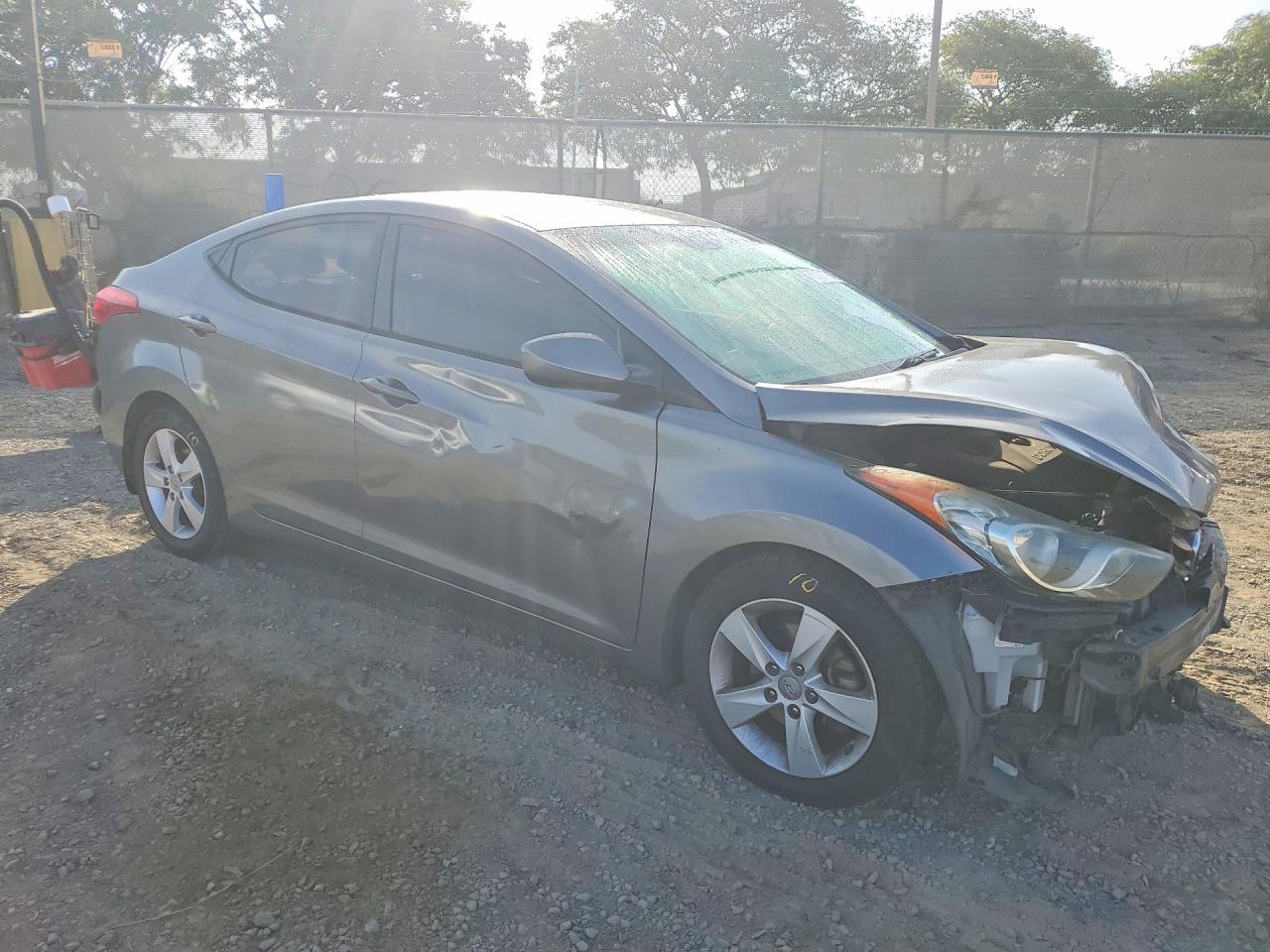 2013 Hyundai Elantra Gls Gray vin: 5NPDH4AE5DH336196