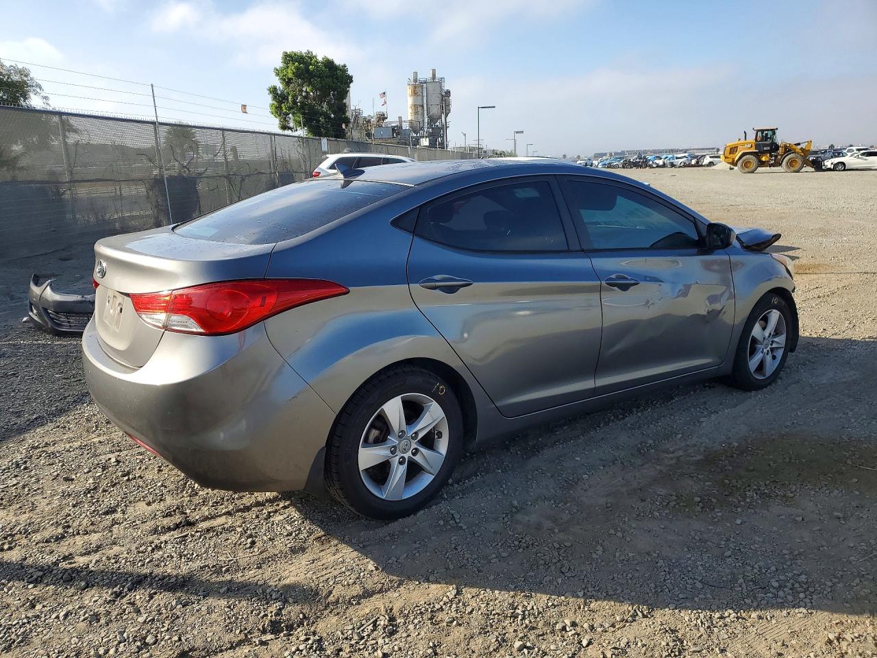 2013 Hyundai Elantra Gls Gray vin: 5NPDH4AE5DH336196
