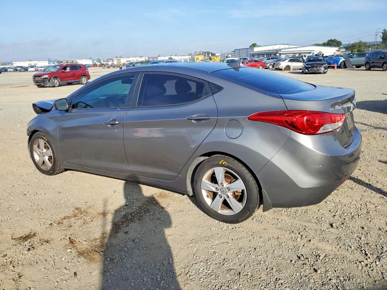 2013 Hyundai Elantra Gls Gray vin: 5NPDH4AE5DH336196