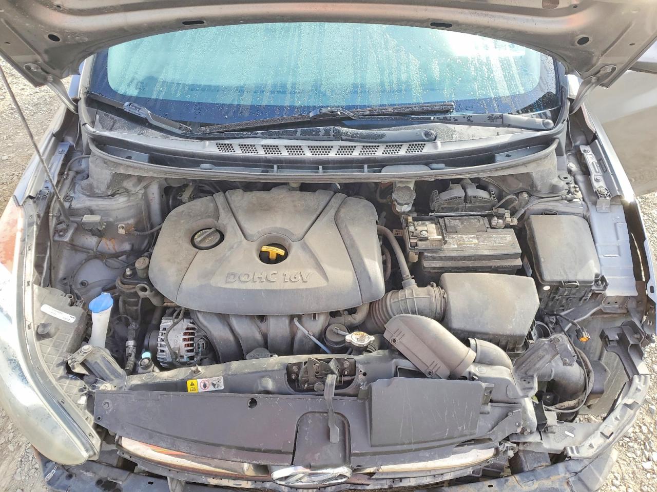 2013 Hyundai Elantra Gls Gray vin: 5NPDH4AE5DH336196