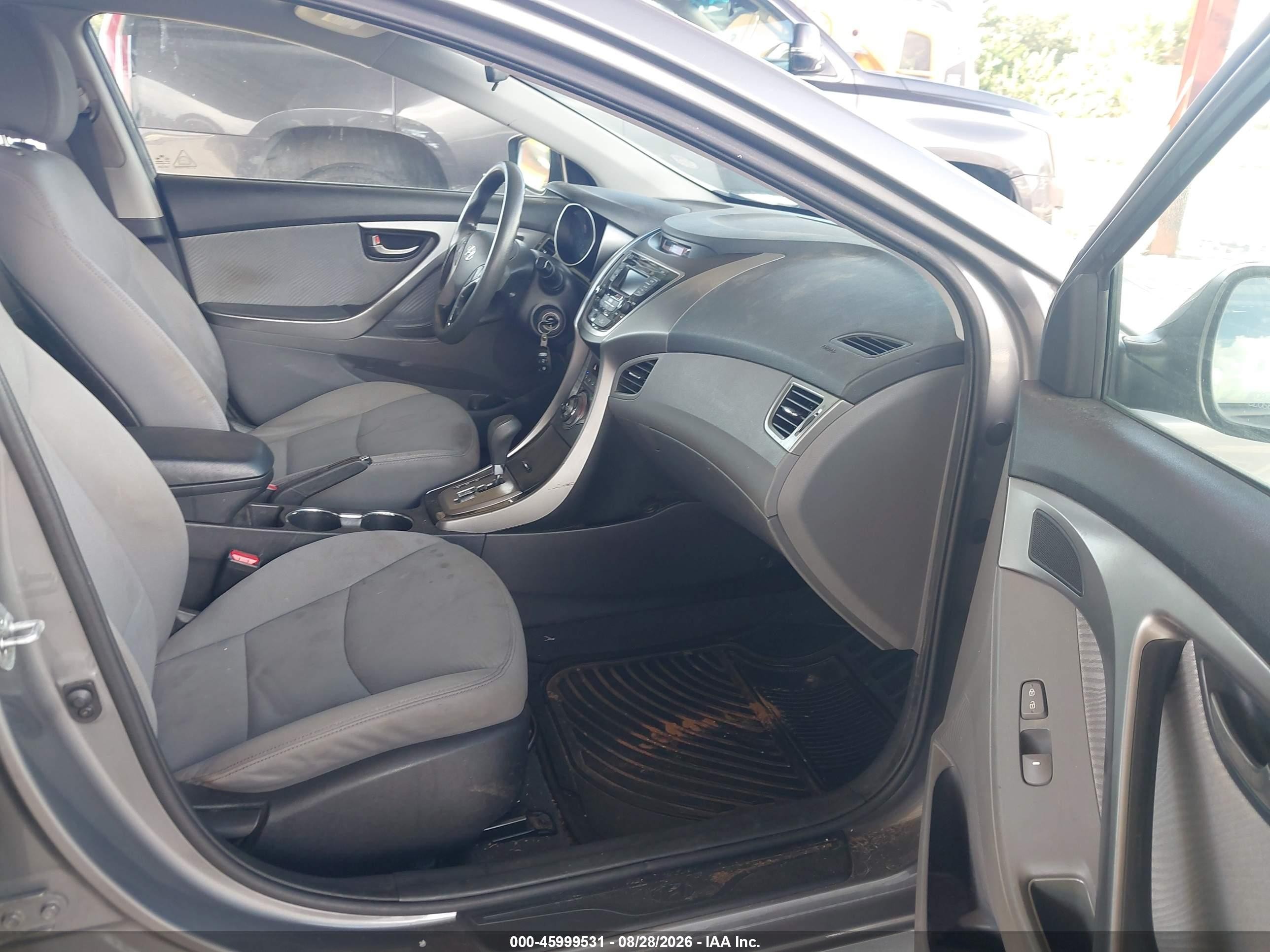 2013 Hyundai Elantra Gls Gray vin: 5NPDH4AE5DH339745