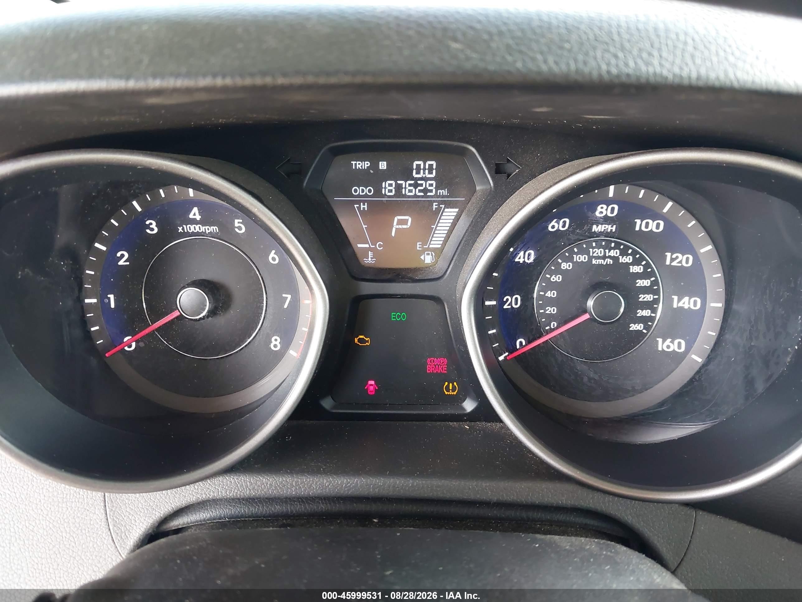 2013 Hyundai Elantra Gls Gray vin: 5NPDH4AE5DH339745