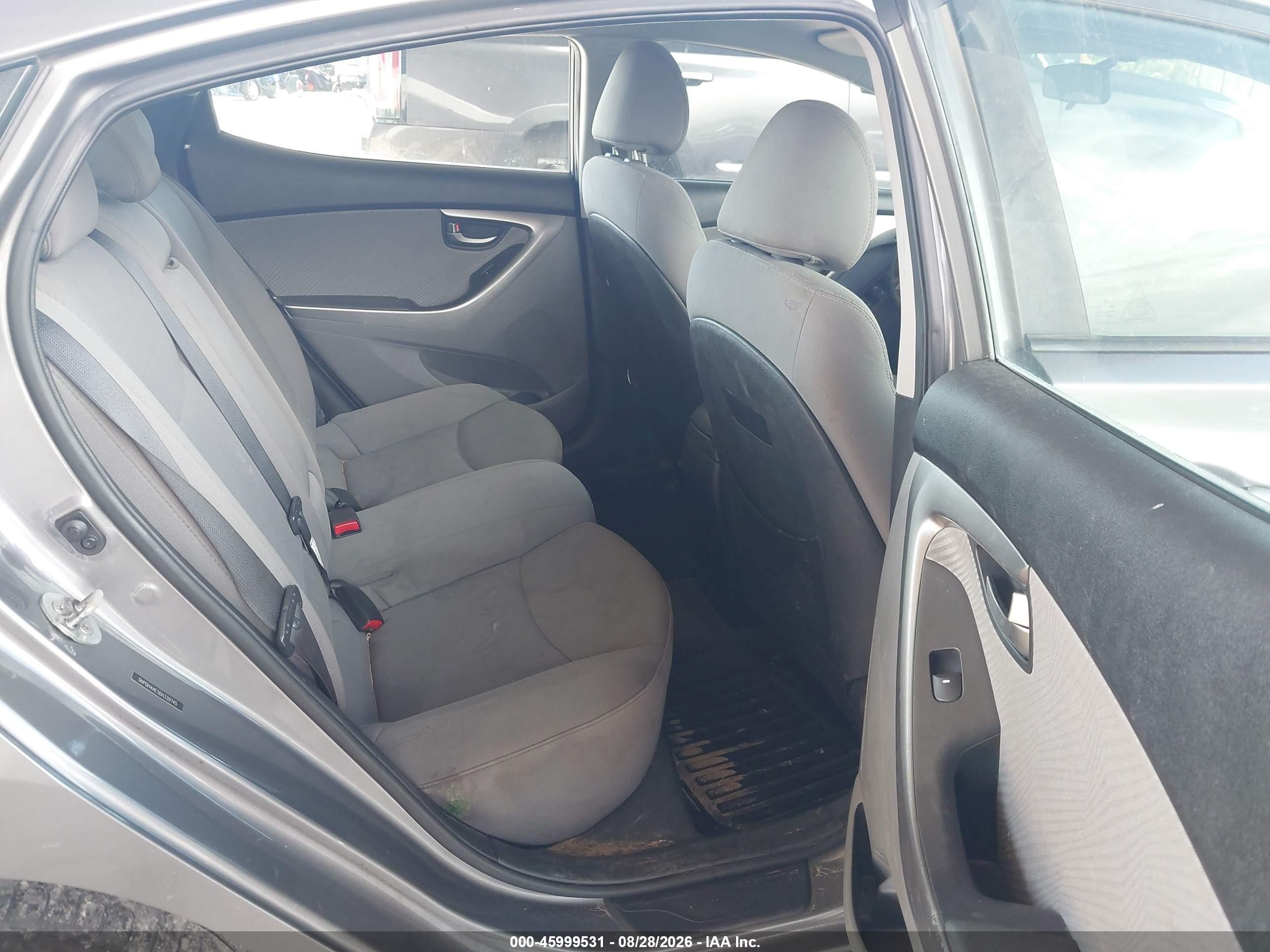 2013 Hyundai Elantra Gls Gray vin: 5NPDH4AE5DH339745