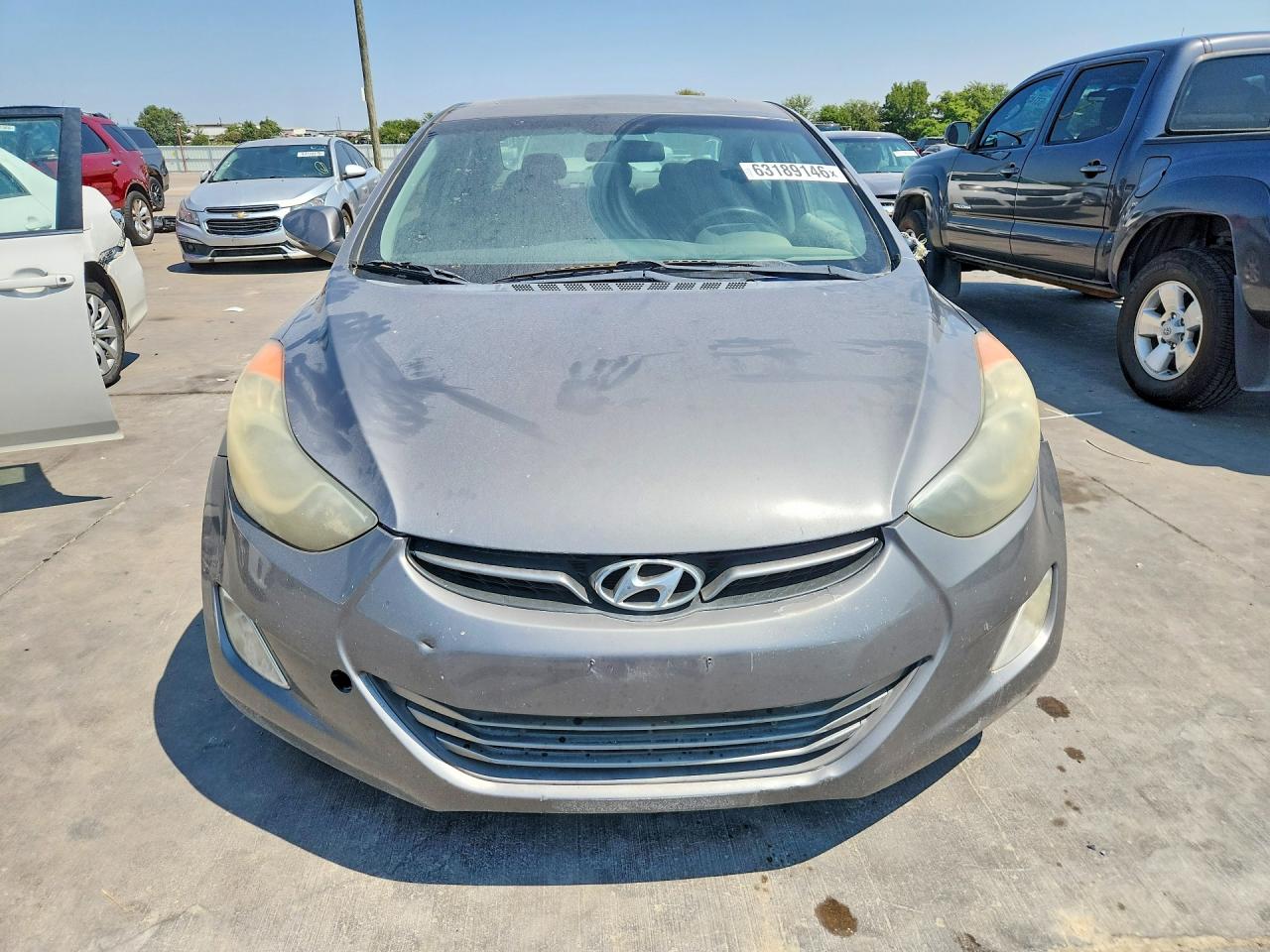 2013 Hyundai Elantra Limited Gray vin: 5NPDH4AE5DH341124