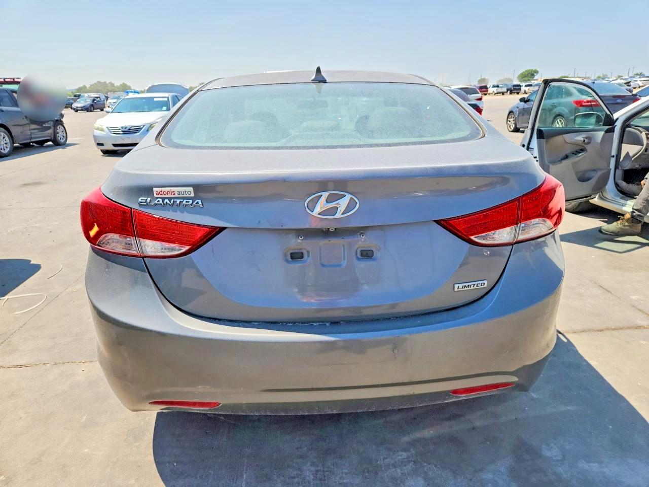 2013 Hyundai Elantra Limited Gray vin: 5NPDH4AE5DH341124