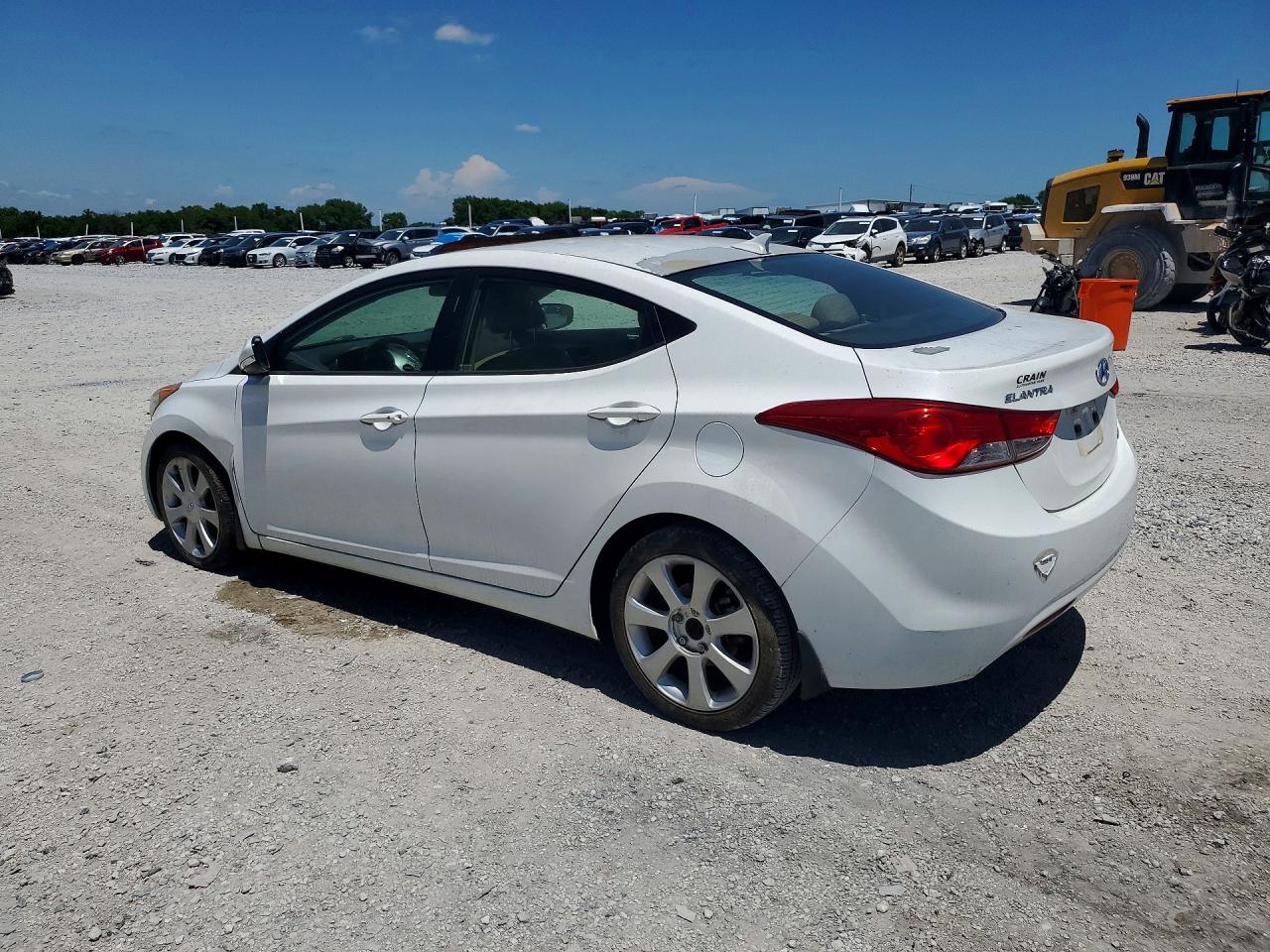 2013 Hyundai Elantra Limited White vin: 5NPDH4AE5DH341169