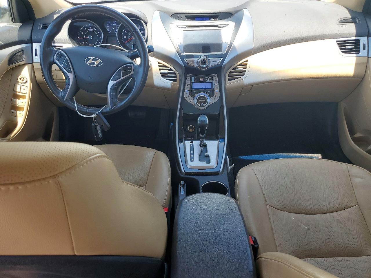 2013 Hyundai Elantra Limited White vin: 5NPDH4AE5DH341169
