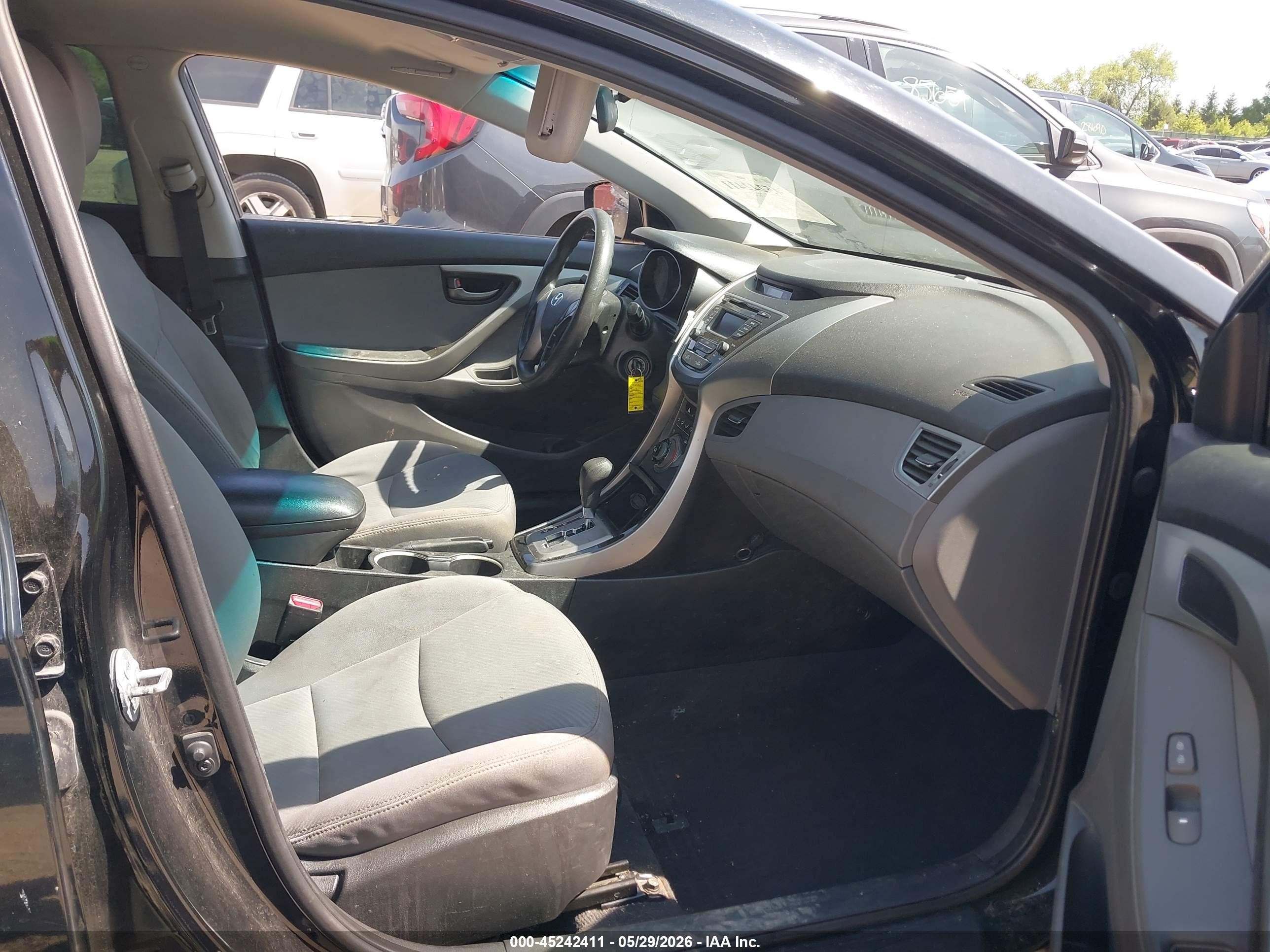 2013 Hyundai Elantra Gls Black vin: 5NPDH4AE5DH342628