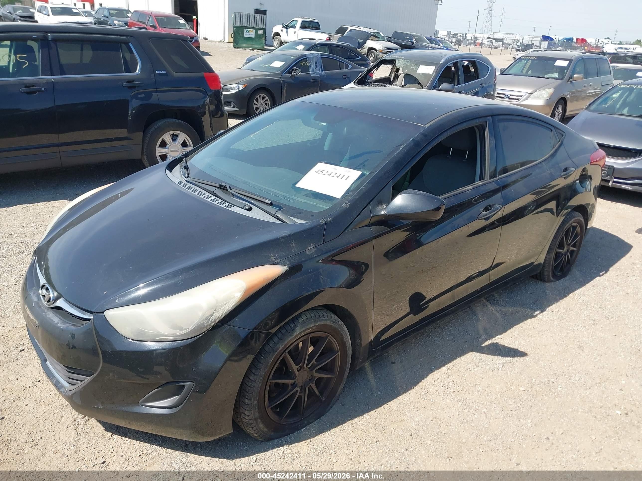 2013 Hyundai Elantra Gls Black vin: 5NPDH4AE5DH342628