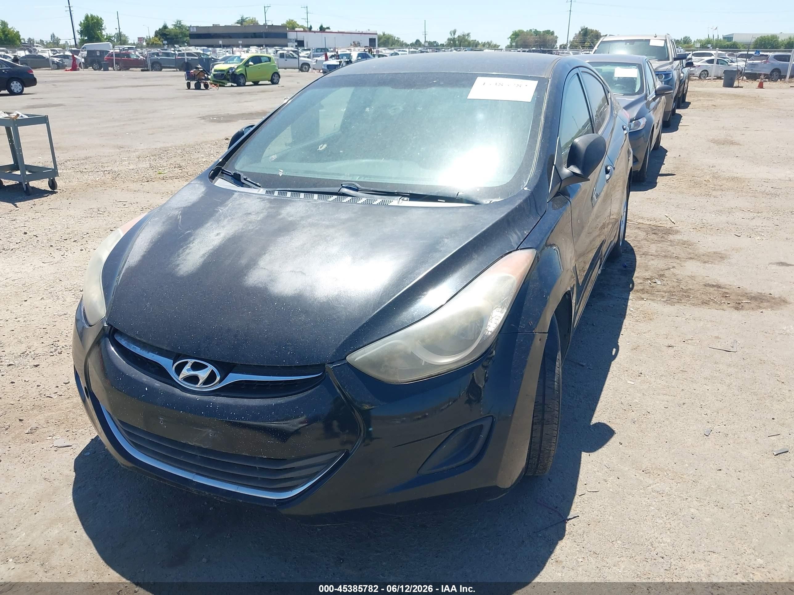 2013 Hyundai Elantra Gls Black vin: 5NPDH4AE5DH344928