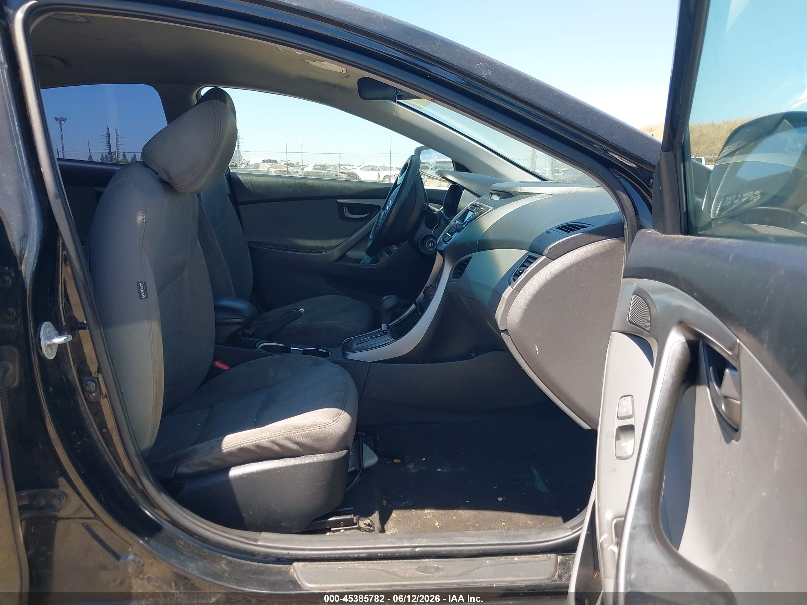 2013 Hyundai Elantra Gls Black vin: 5NPDH4AE5DH344928