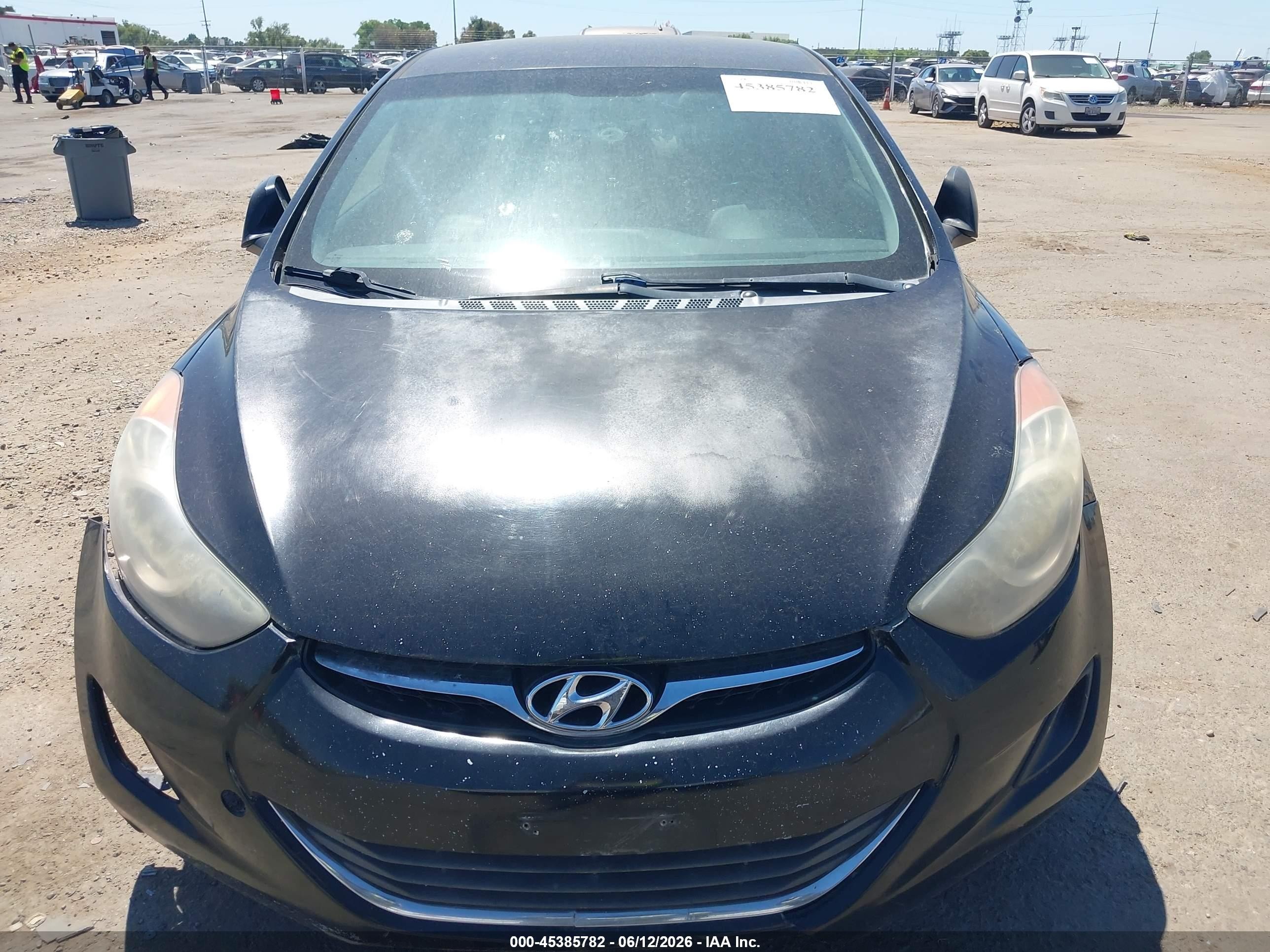2013 Hyundai Elantra Gls Black vin: 5NPDH4AE5DH344928
