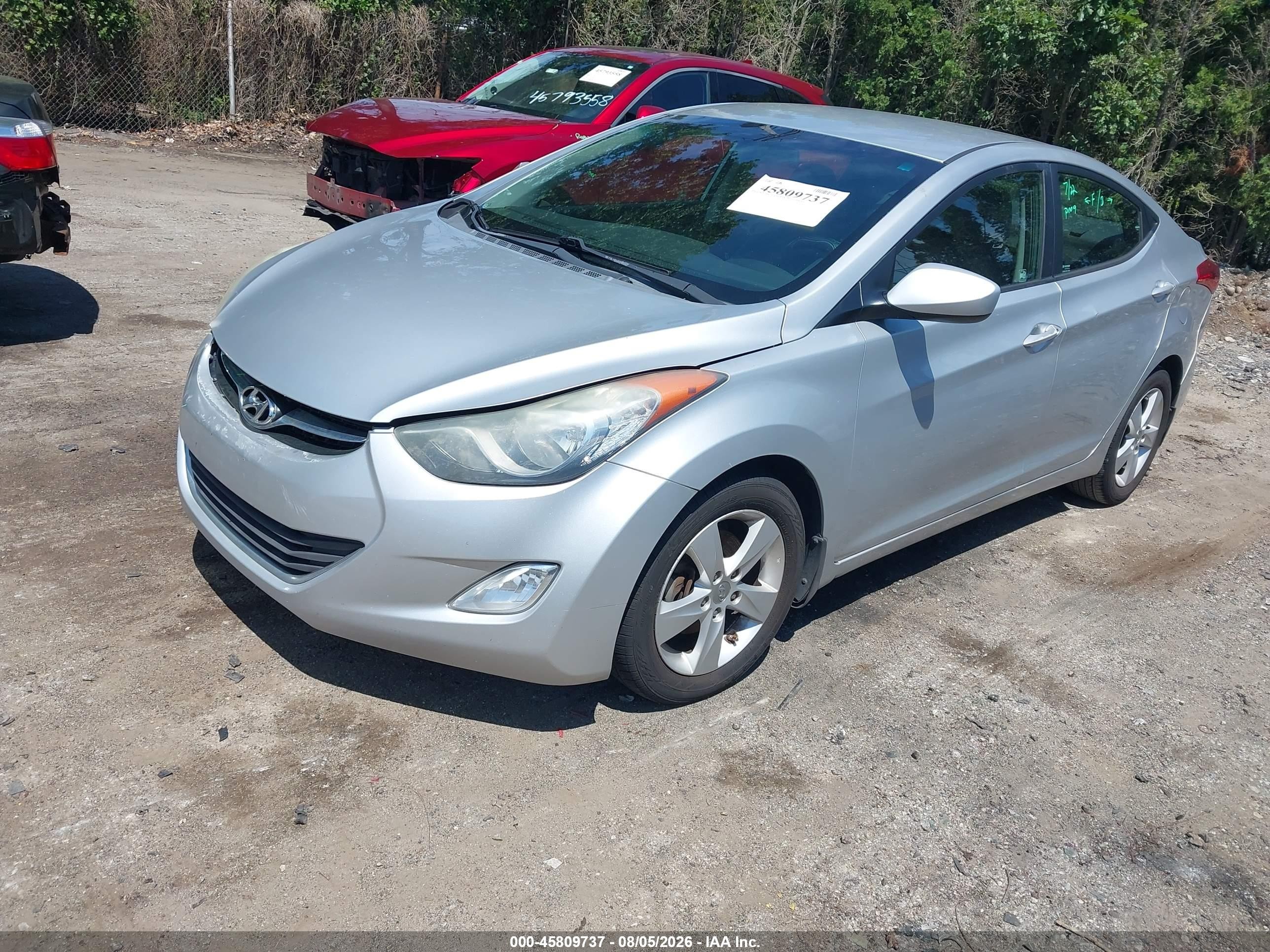 2013 Hyundai Elantra Gls Silver vin: 5NPDH4AE5DH345383
