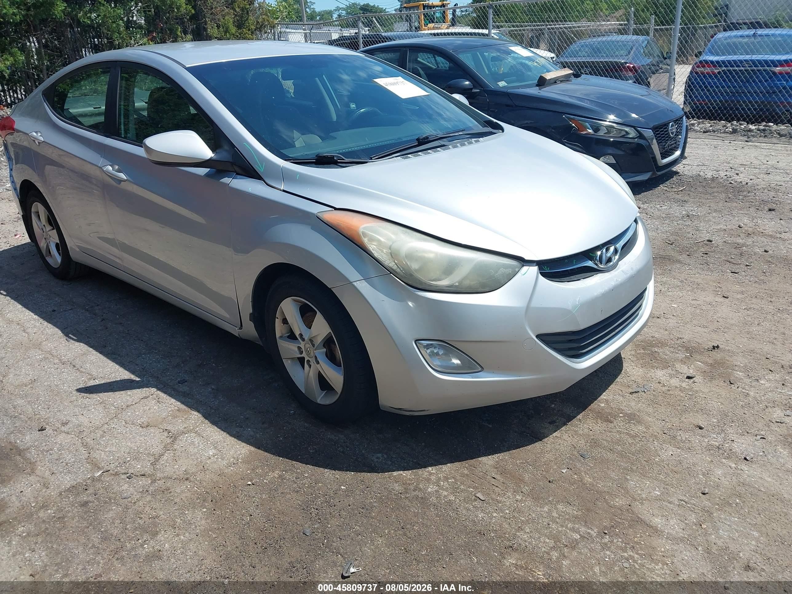 2013 Hyundai Elantra Gls Silver vin: 5NPDH4AE5DH345383
