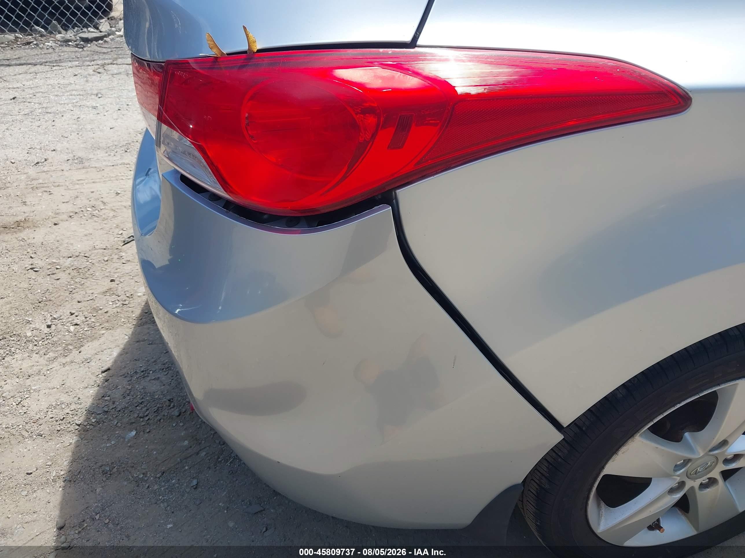 2013 Hyundai Elantra Gls Silver vin: 5NPDH4AE5DH345383