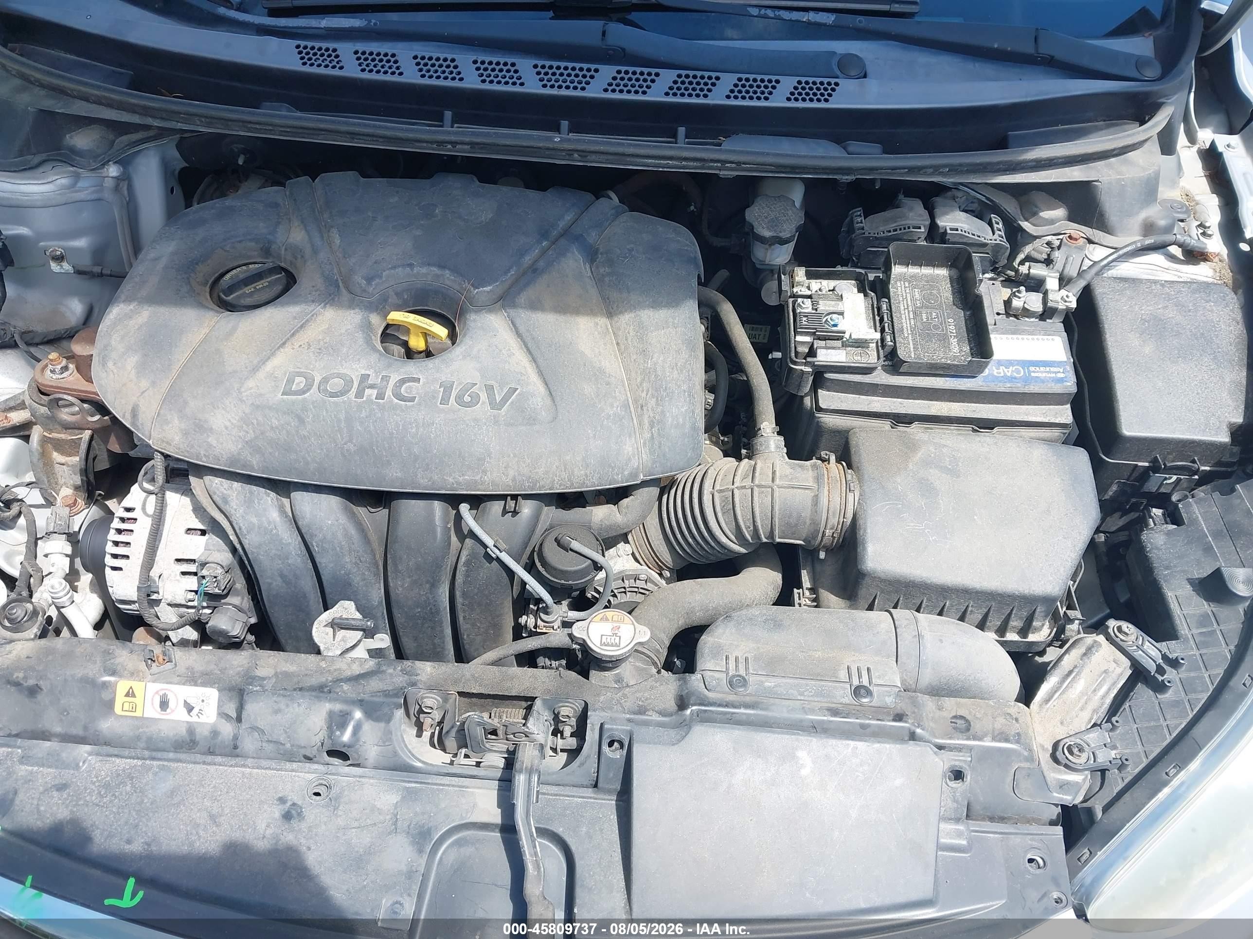 2013 Hyundai Elantra Gls Silver vin: 5NPDH4AE5DH345383