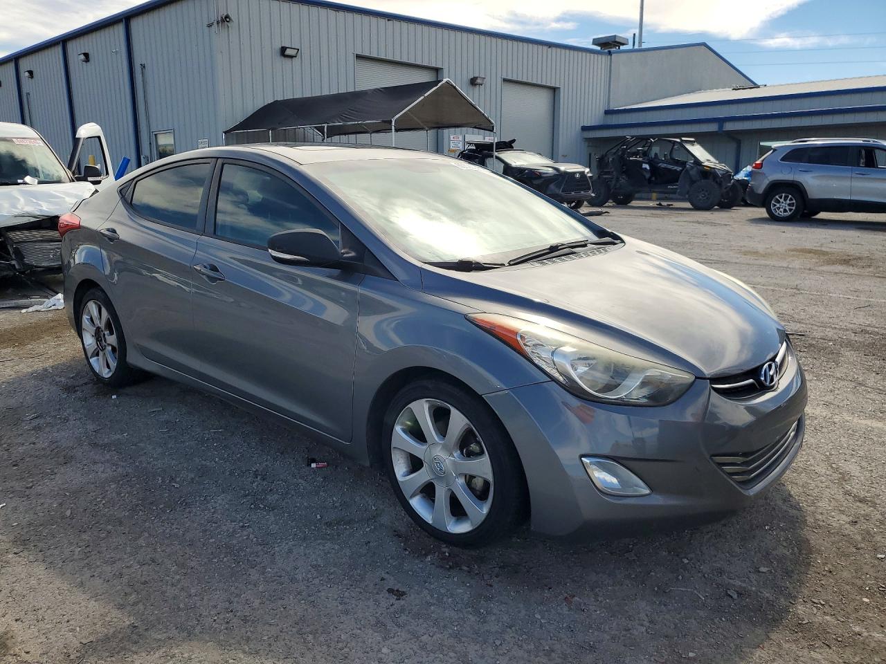 2013 Hyundai Elantra Limited Серый vin: 5NPDH4AE5DH350373