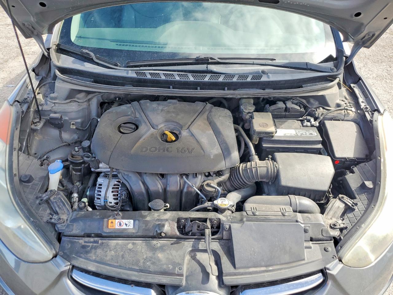 2013 Hyundai Elantra Limited Серый vin: 5NPDH4AE5DH350373