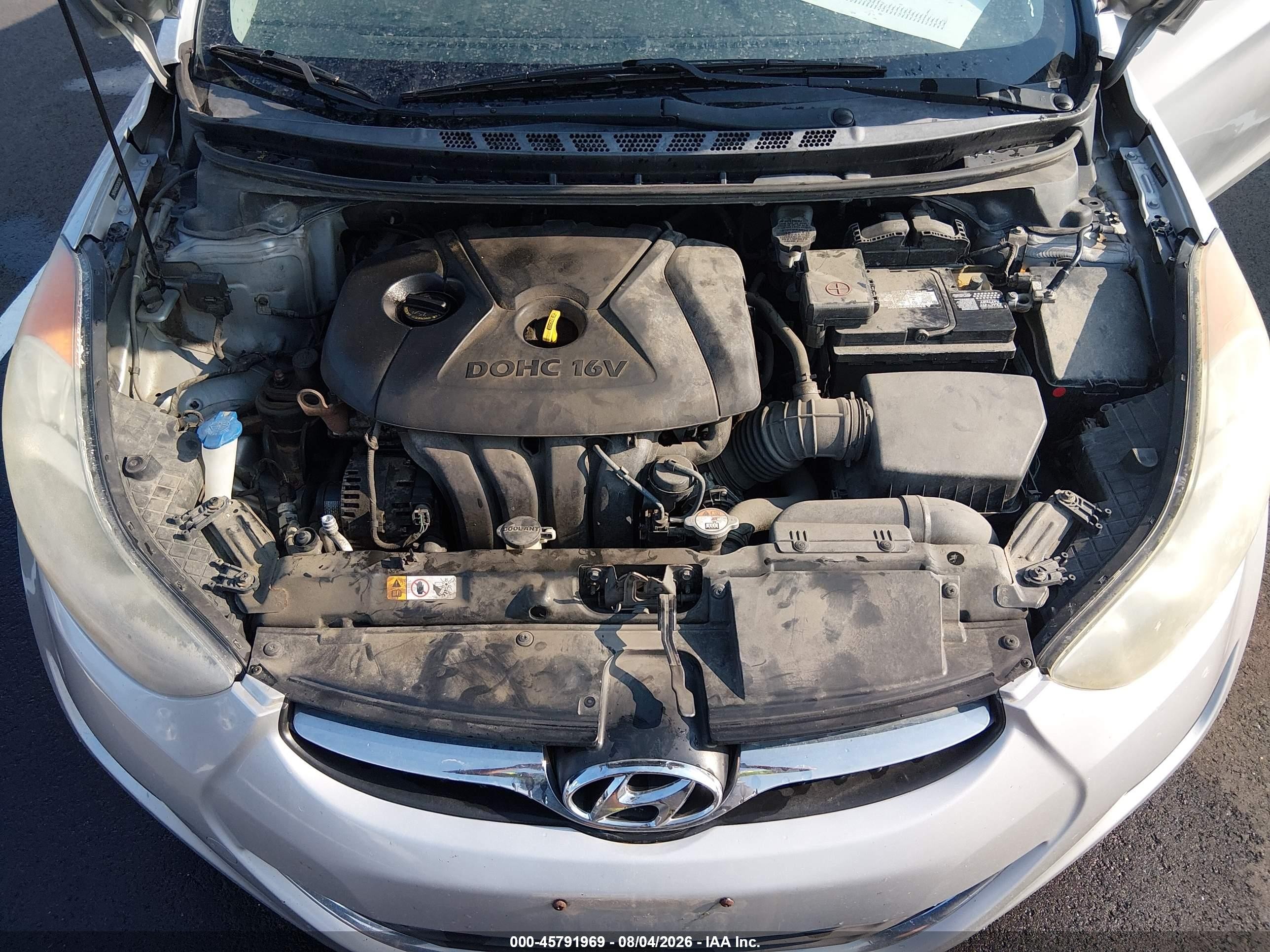 2013 Hyundai Elantra Gls vin: 5NPDH4AE5DH351510
