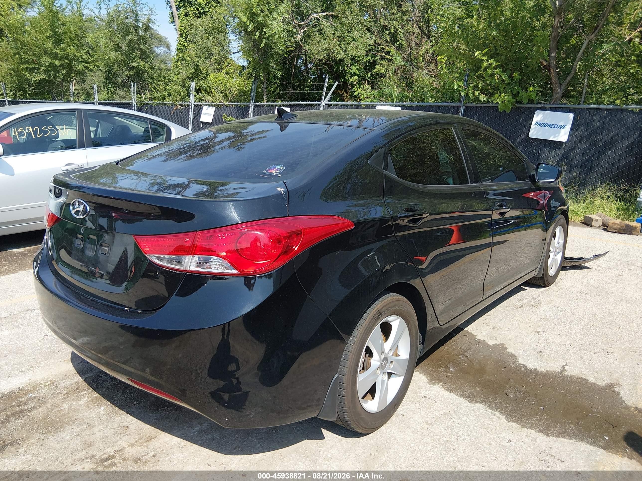 2013 Hyundai Elantra Gls Black vin: 5NPDH4AE5DH351572