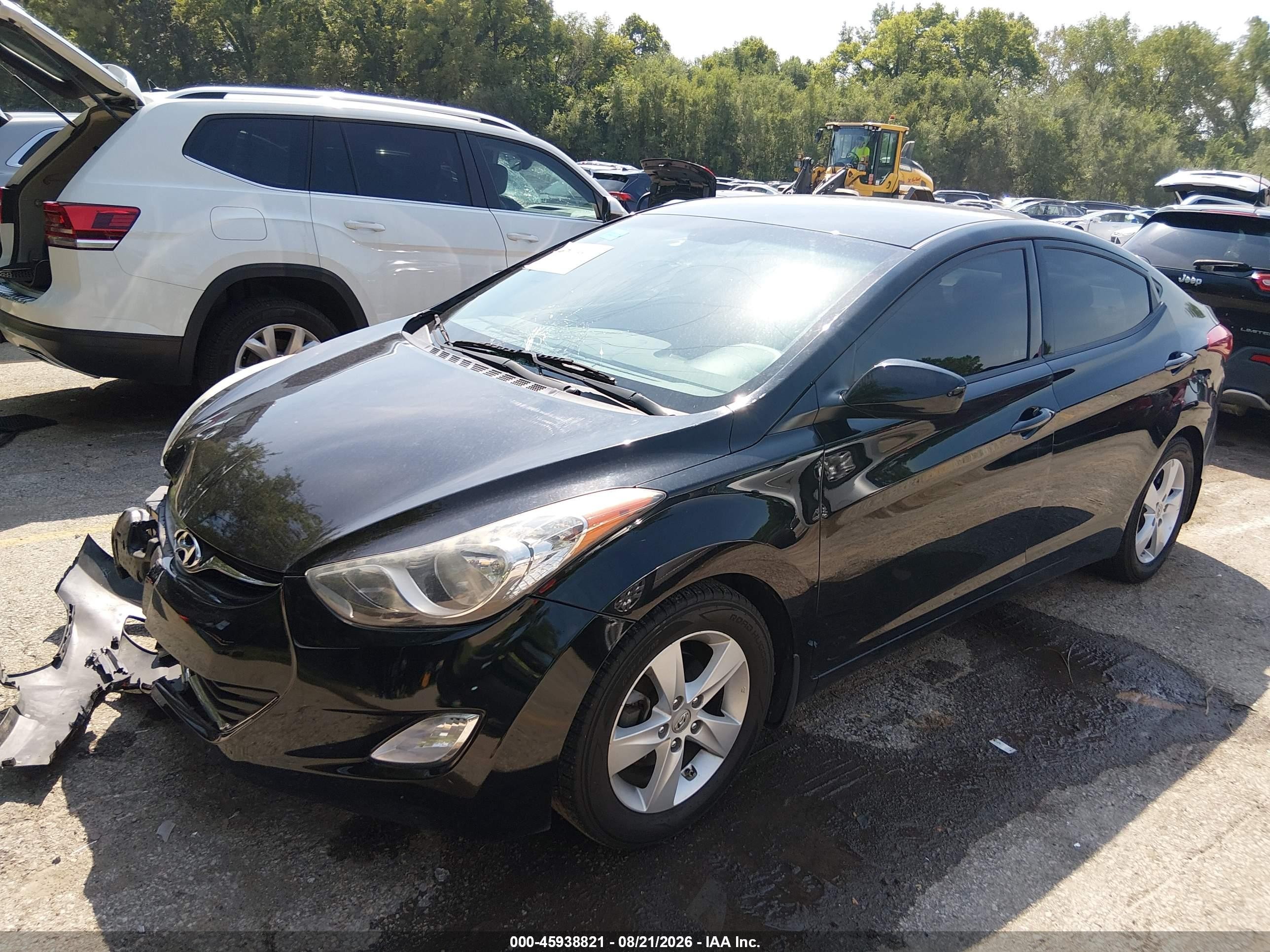 2013 Hyundai Elantra Gls Black vin: 5NPDH4AE5DH351572