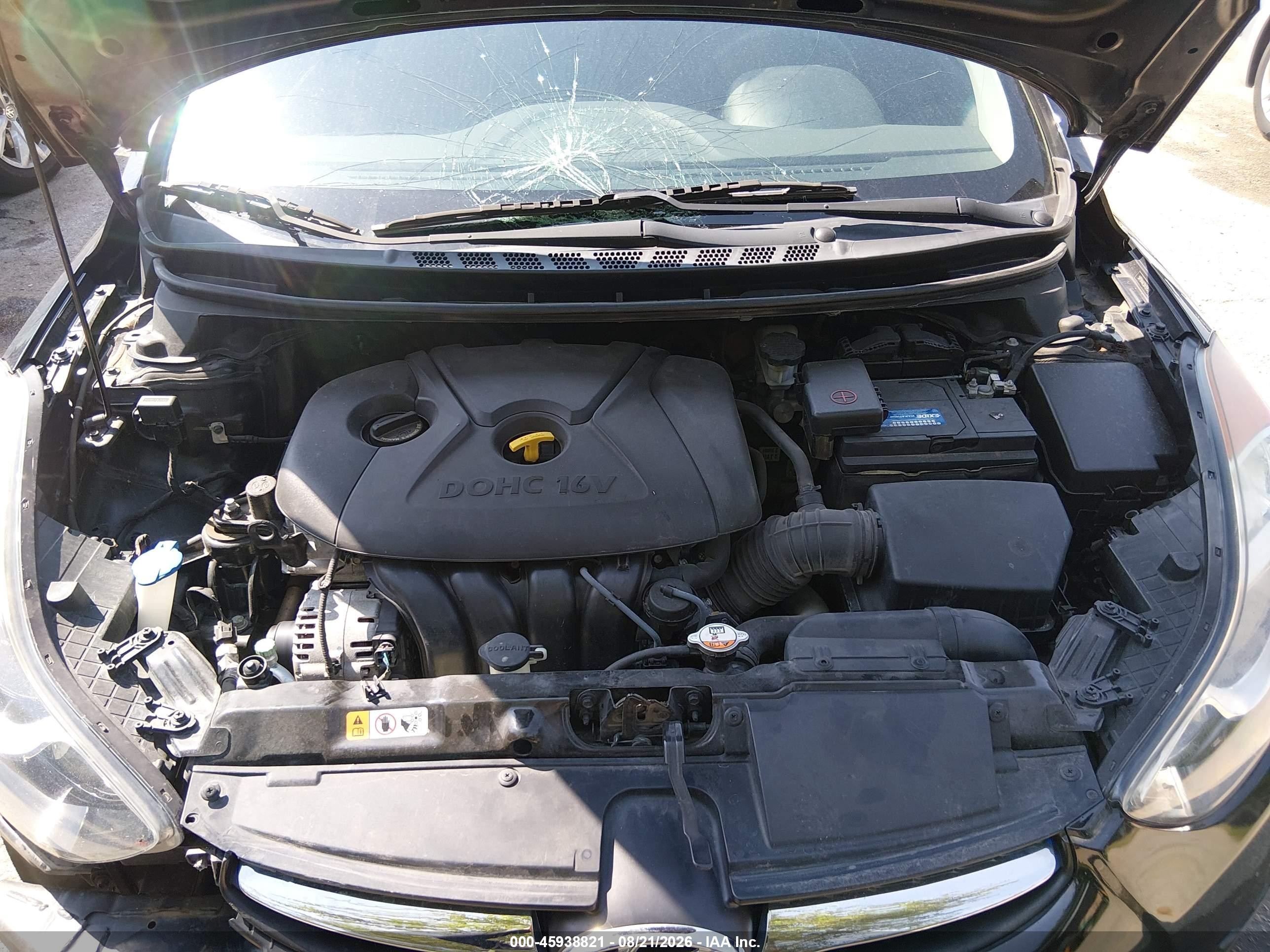 2013 Hyundai Elantra Gls Black vin: 5NPDH4AE5DH351572