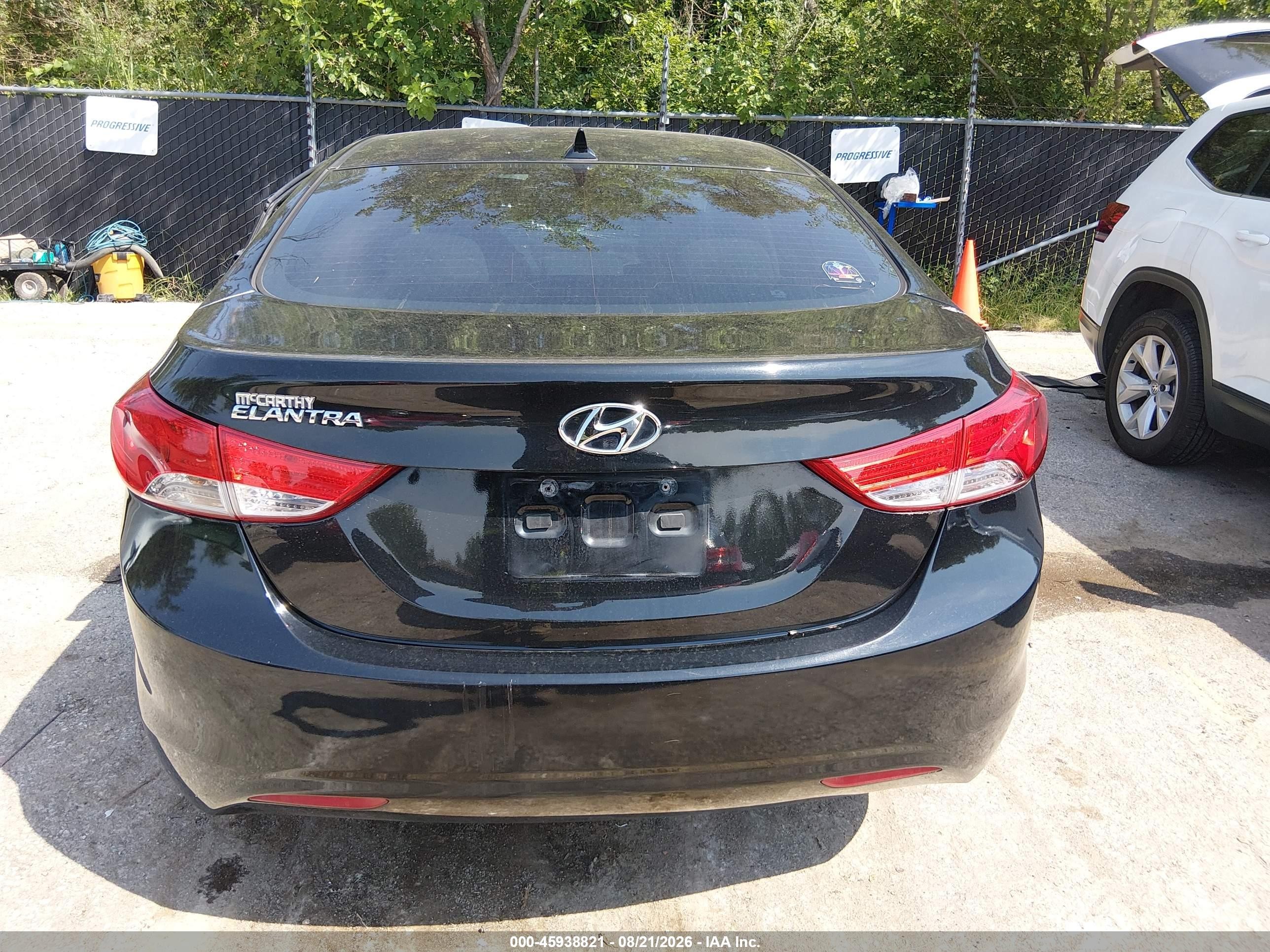 2013 Hyundai Elantra Gls Black vin: 5NPDH4AE5DH351572