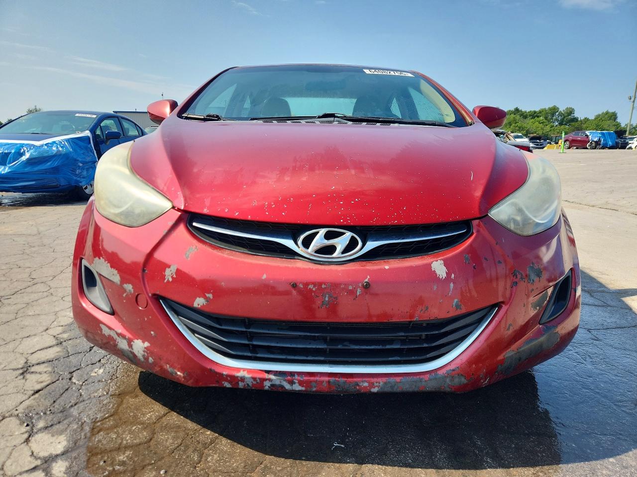 2013 Hyundai Elantra Gls Red vin: 5NPDH4AE5DH352558
