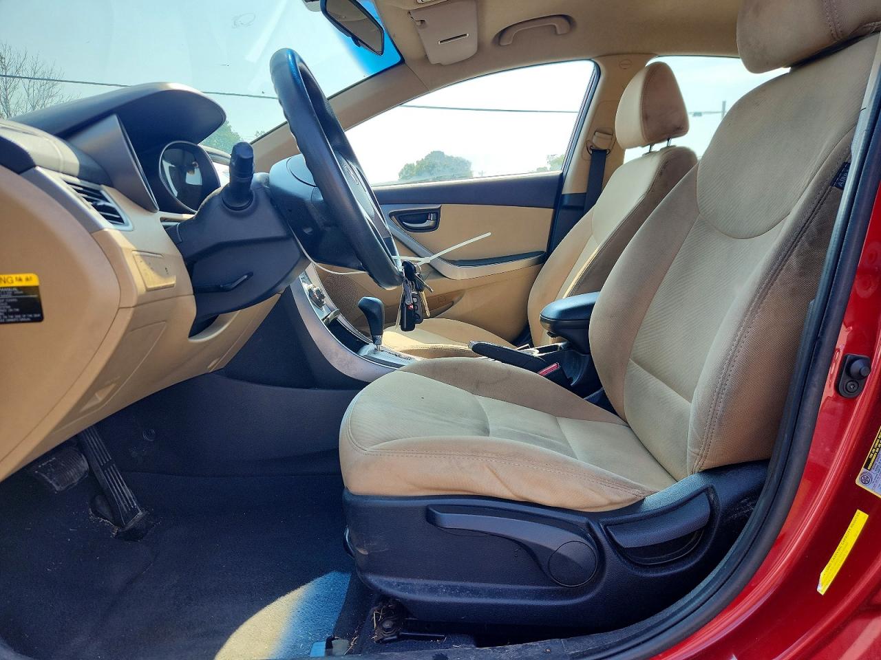2013 Hyundai Elantra Gls Red vin: 5NPDH4AE5DH352558