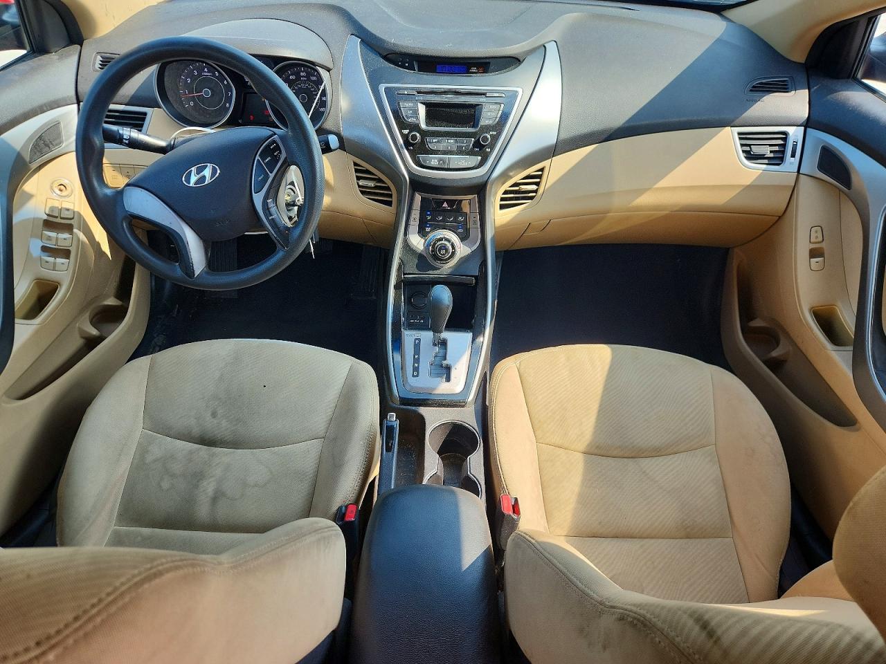 2013 Hyundai Elantra Gls Red vin: 5NPDH4AE5DH352558