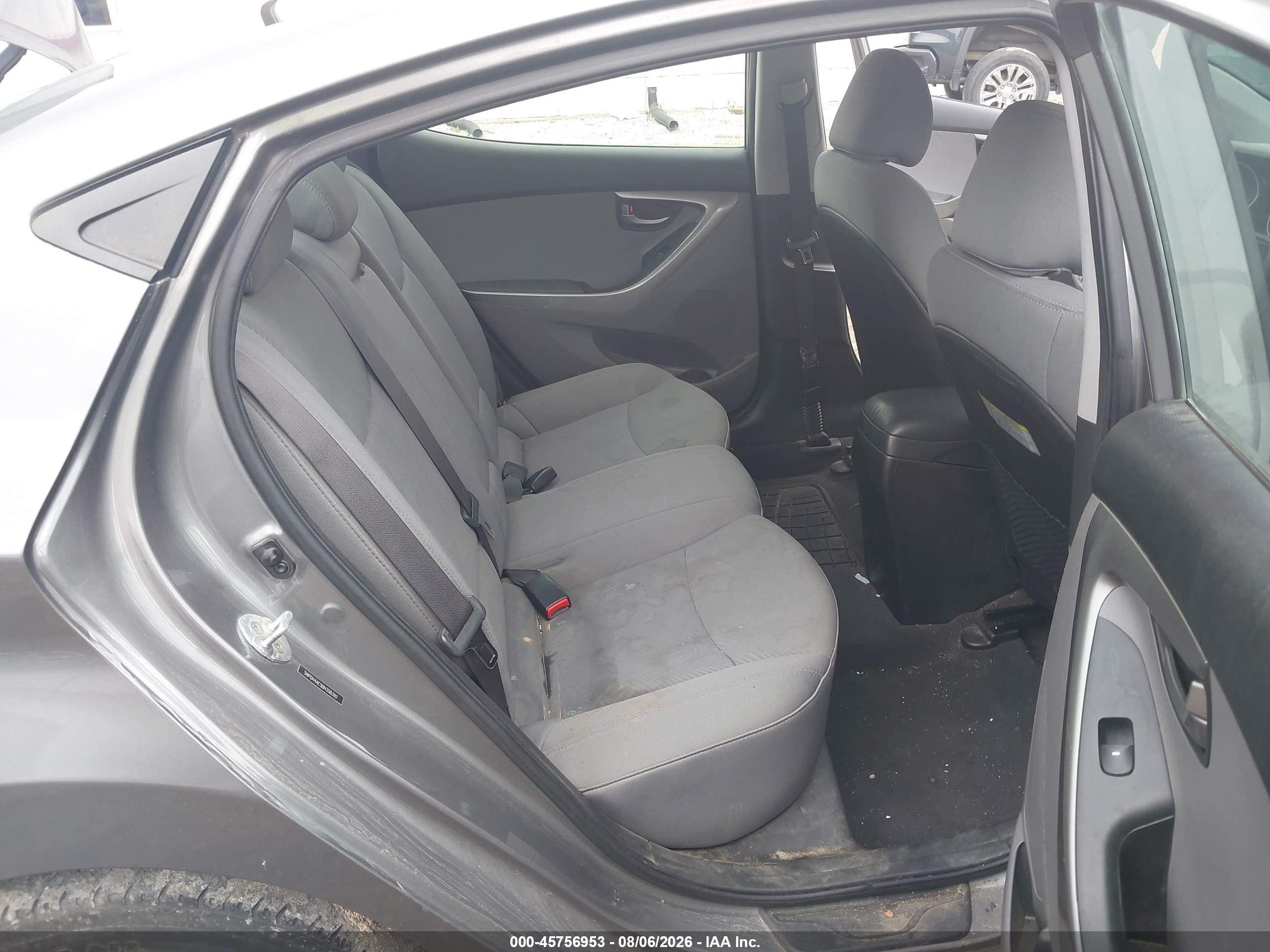 2013 Hyundai Elantra Gls Gray vin: 5NPDH4AE5DH358392