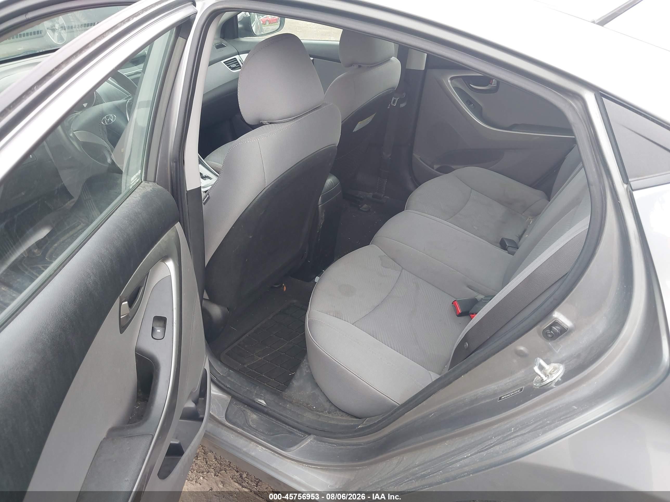 2013 Hyundai Elantra Gls Gray vin: 5NPDH4AE5DH358392