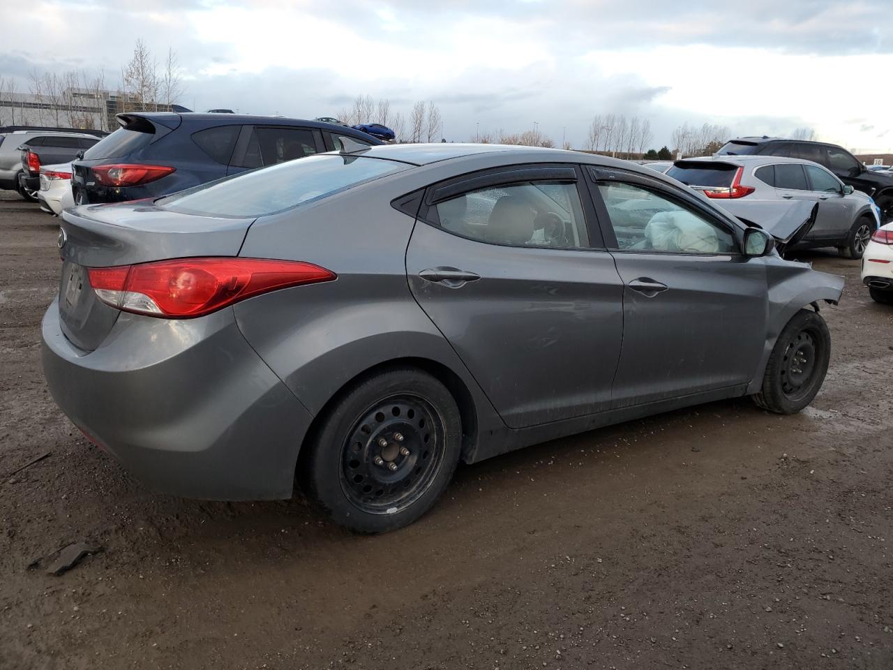 2013 Hyundai Elantra Gray vin: 5NPDH4AE5DH362765
